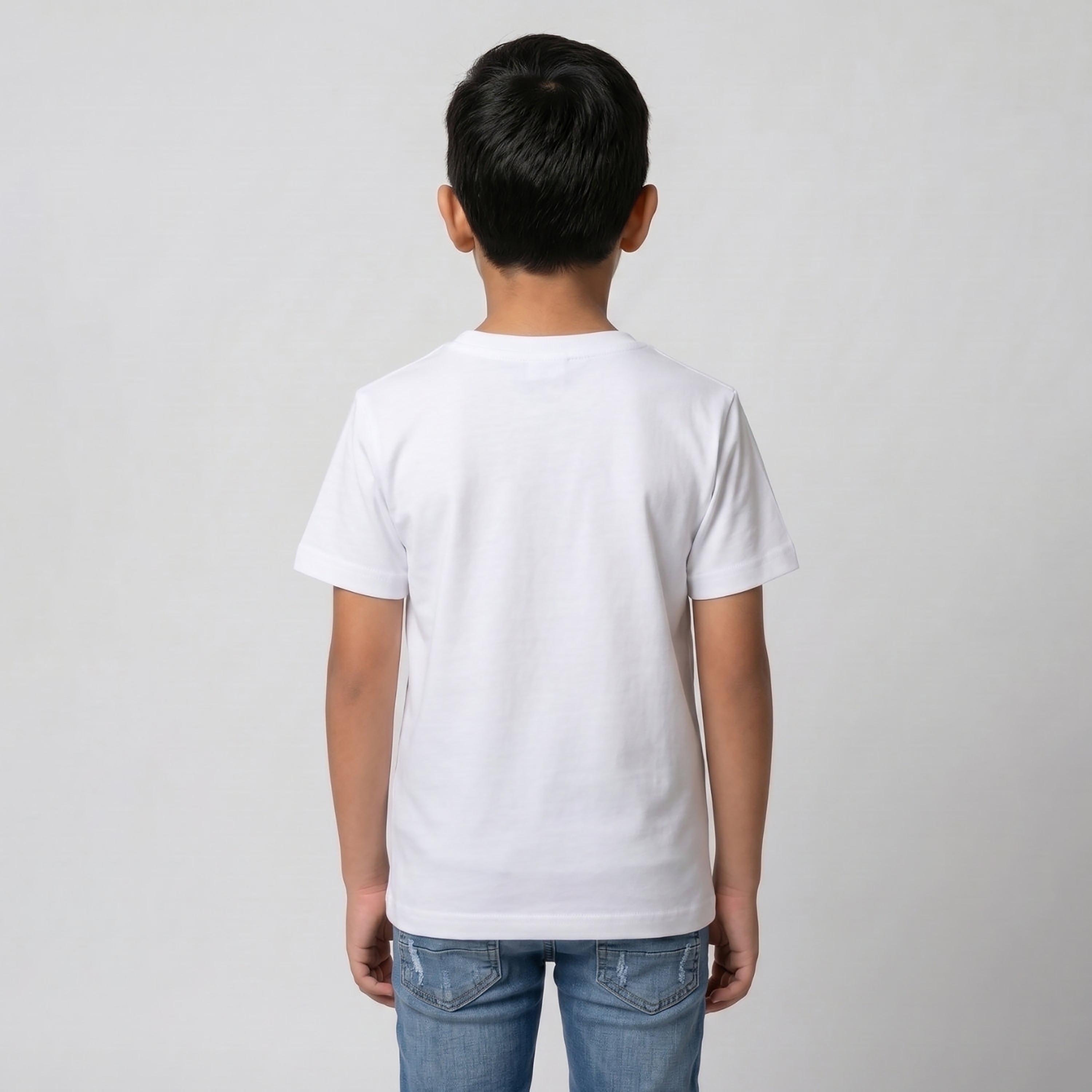 تيشيرت كاجوال مطبوع بأكمام قصيرة من بيبيكلو-boys-clothing-tshirtsandpolos-image-3