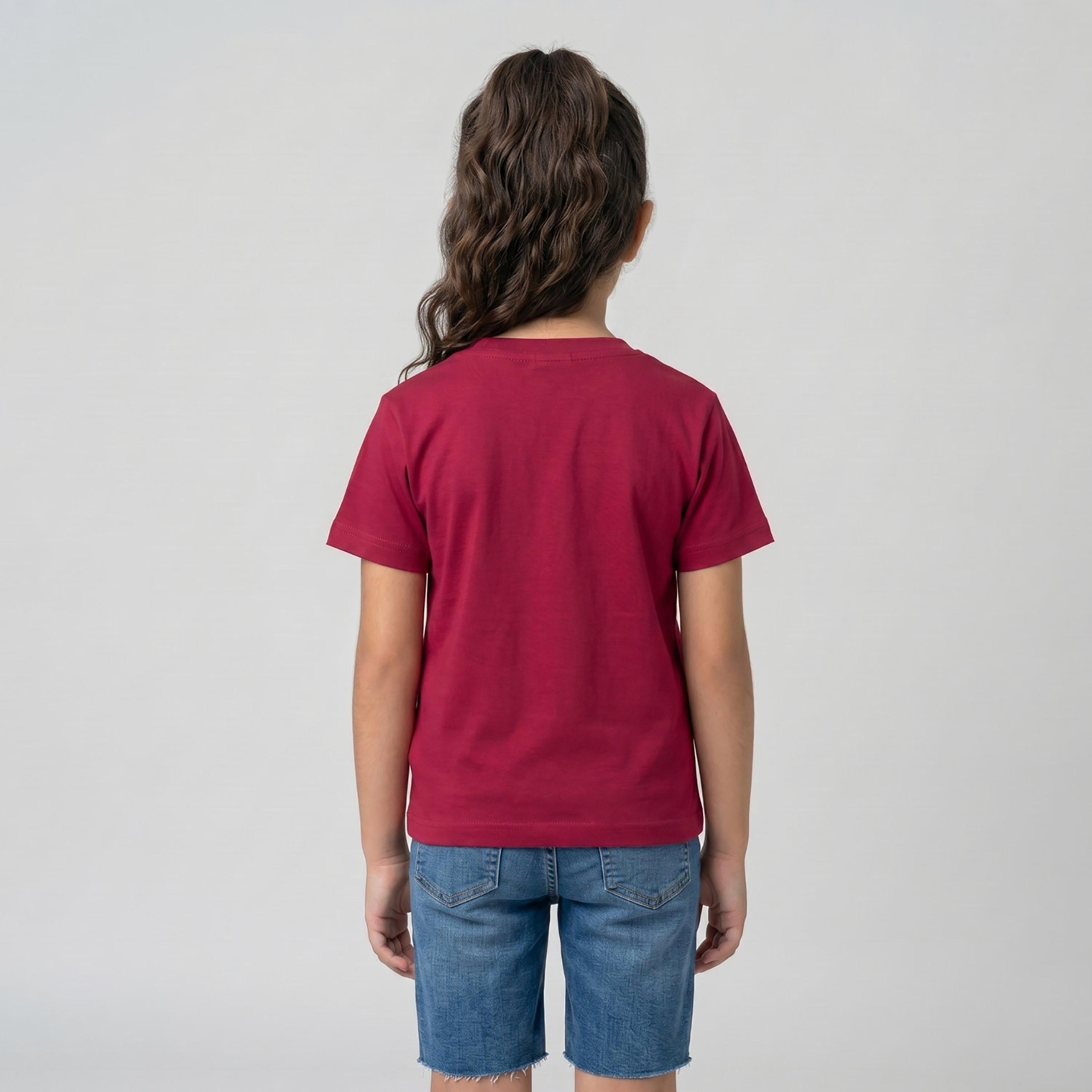 Babyqlo Short Sleeves Printed Regular-Fit T-Shirt-girls-clothing-tshirts-image-3