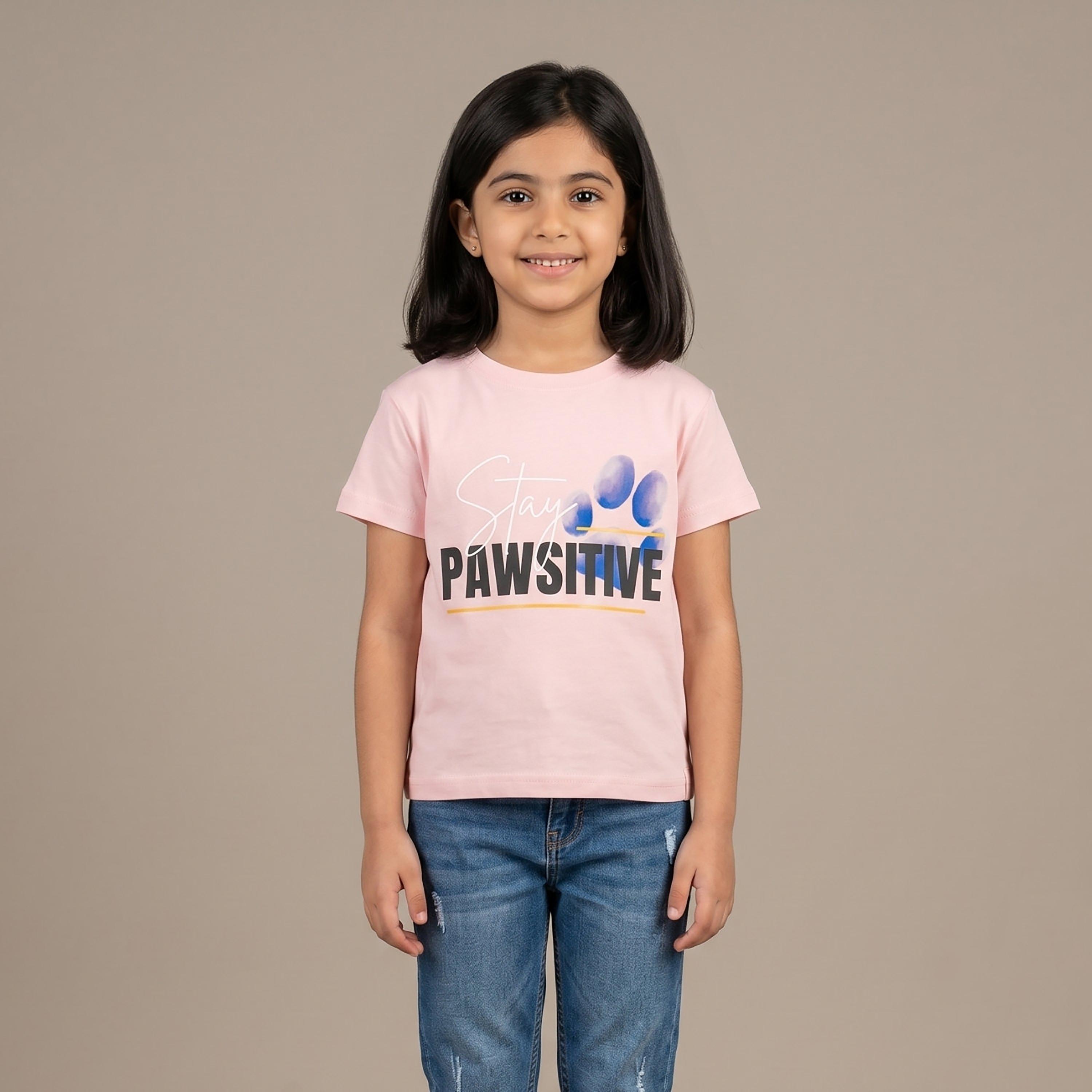 Babyqlo Short Sleeves Printed Regular-Fit T-Shirt-girls-clothing-tshirts-image-1