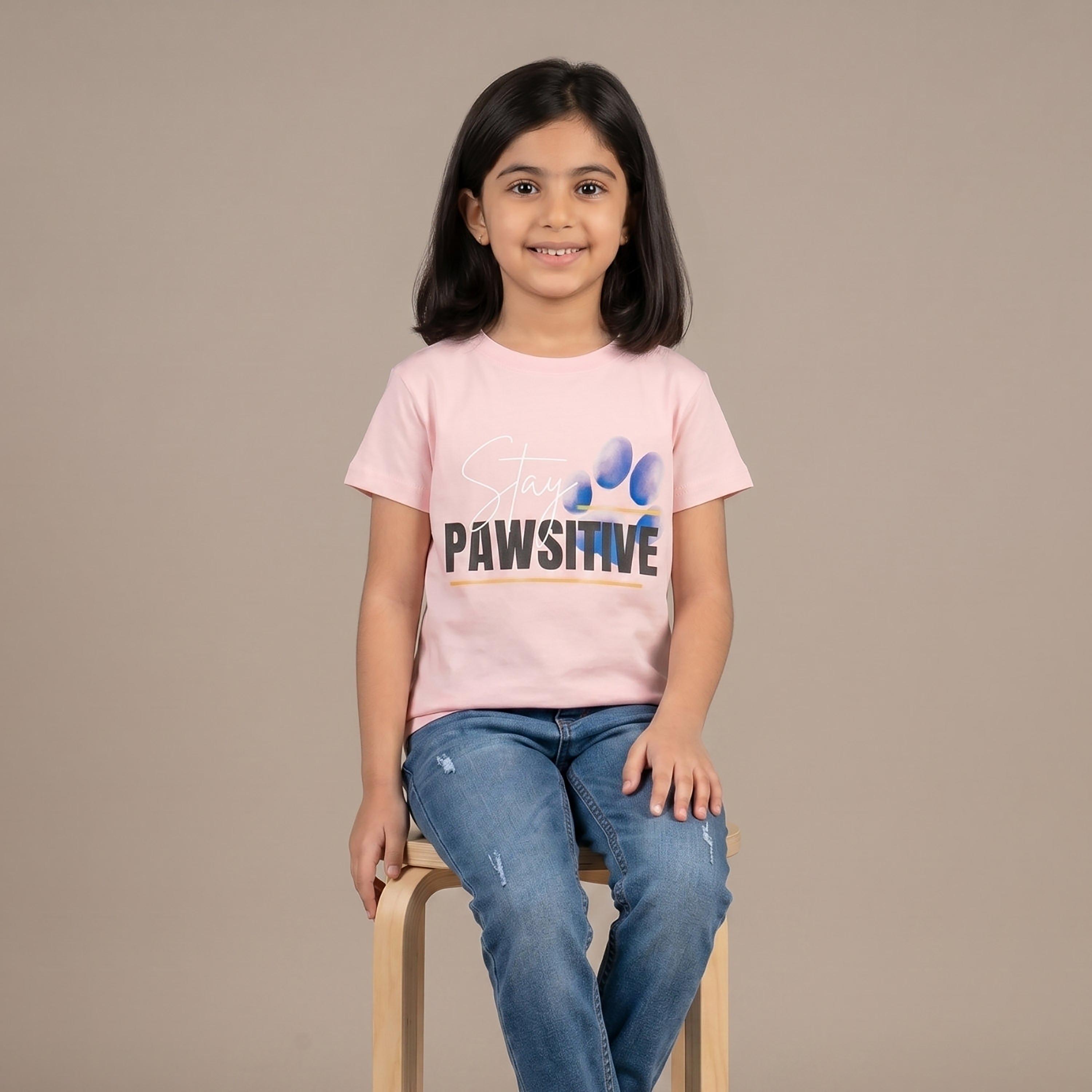 Babyqlo Short Sleeves Printed Regular-Fit T-Shirt-girls-clothing-tshirts-image-4