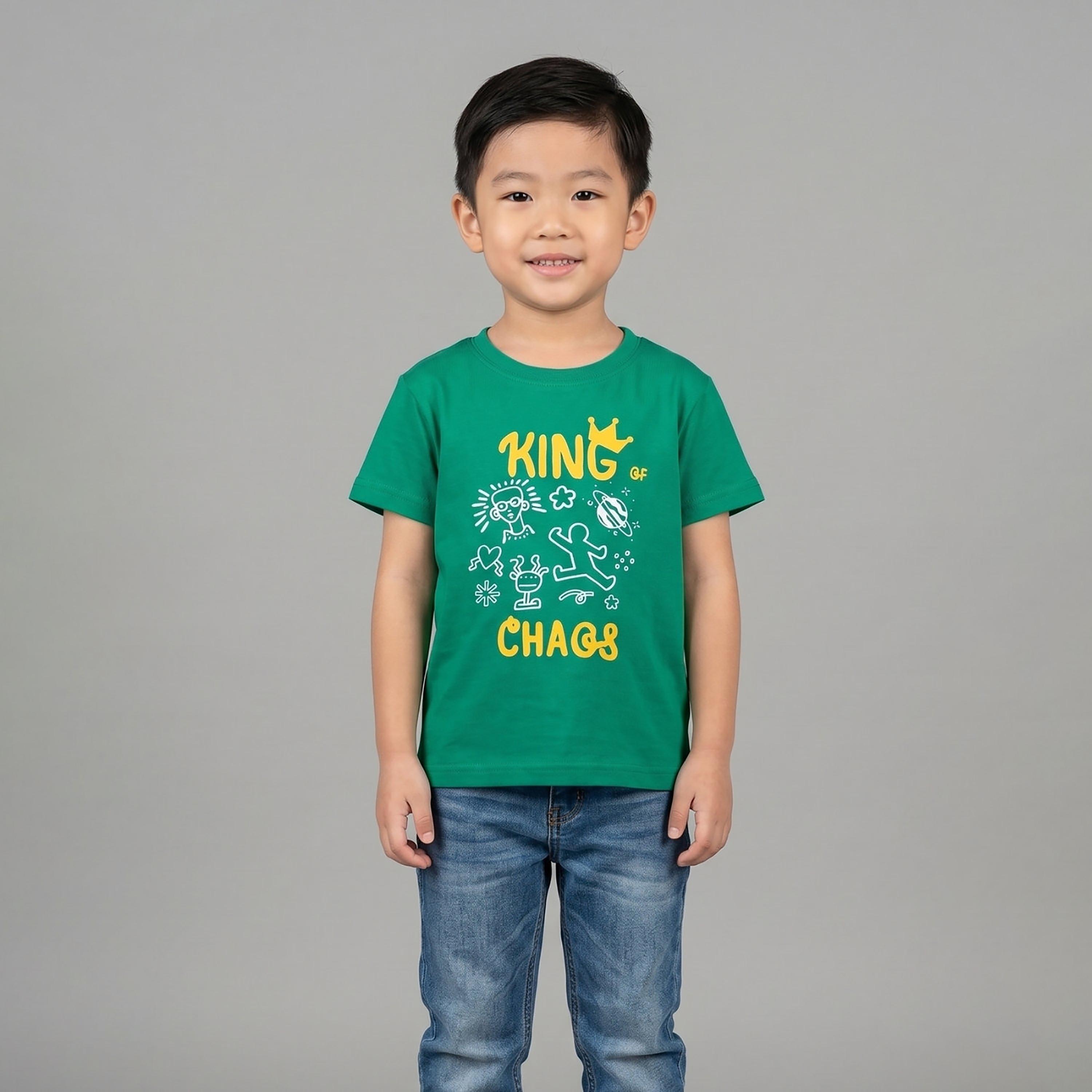 تيشيرت كاجوال مطبوع بأكمام قصيرة من بيبيكلو-boys-clothing-tshirtsandpolos-image-1