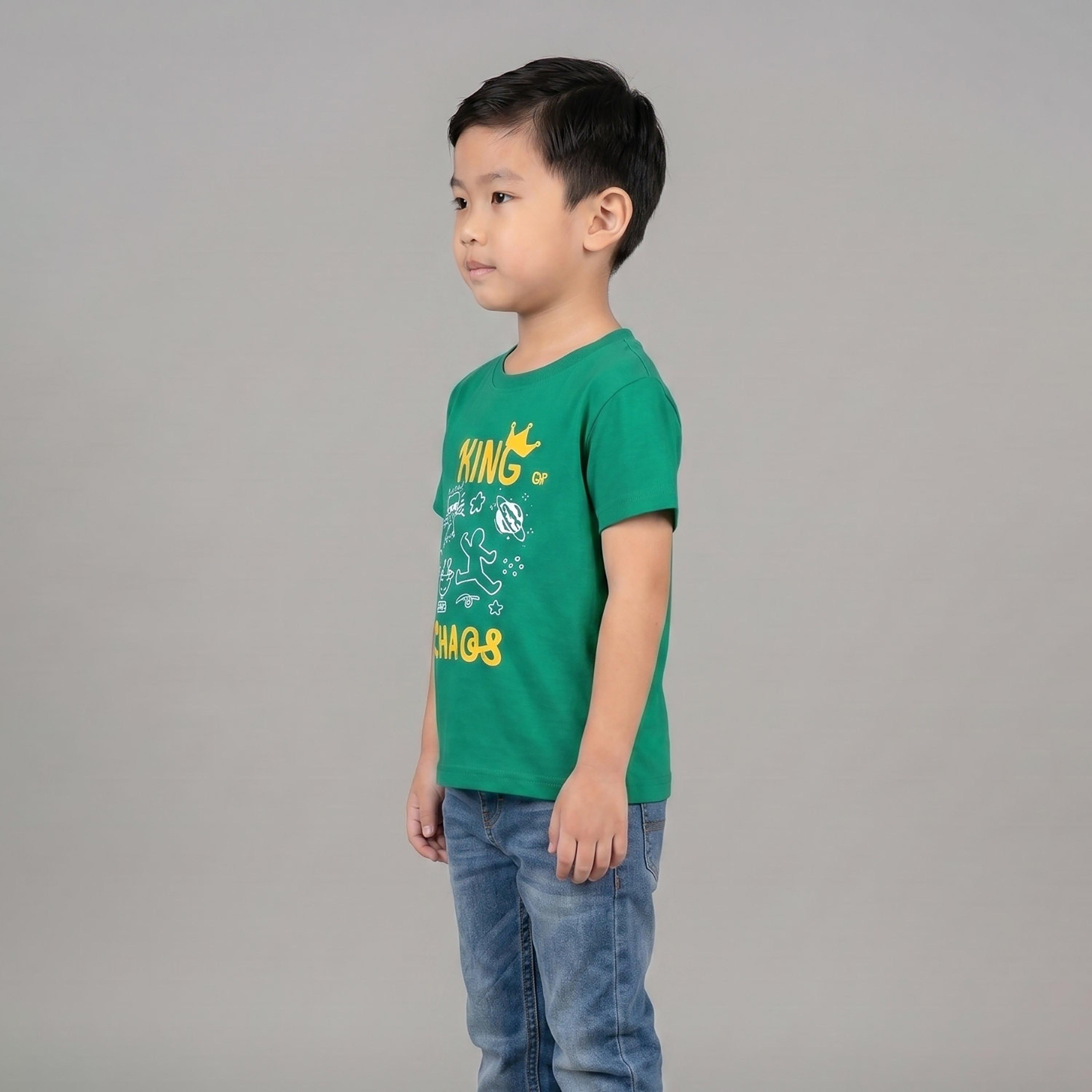 تيشيرت كاجوال مطبوع بأكمام قصيرة من بيبيكلو-boys-clothing-tshirtsandpolos-image-2
