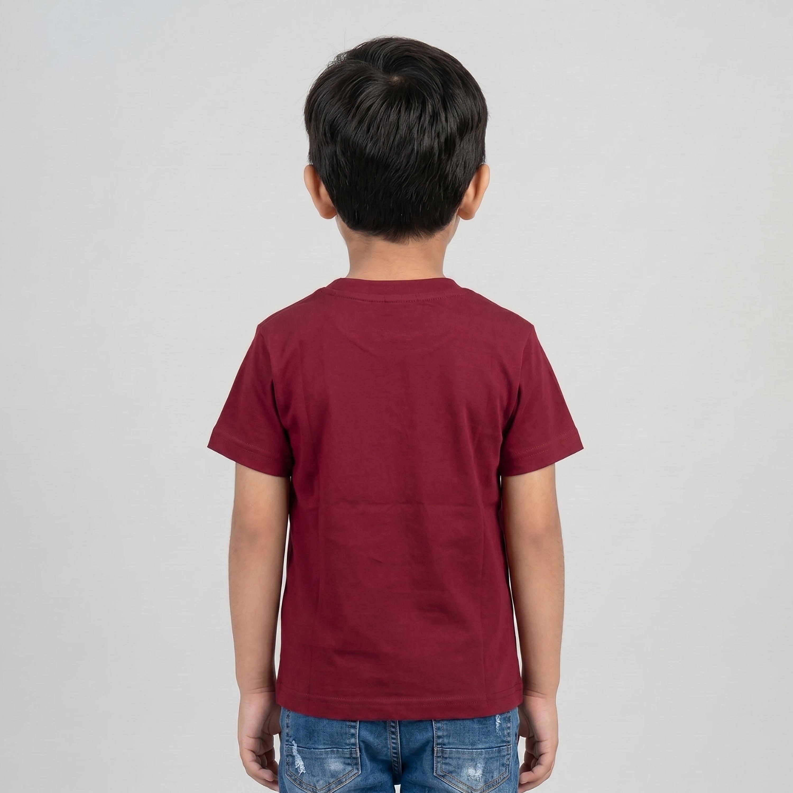 تيشيرت بقصة عادية وأكمام قصيرة من بيبيكلو-boys-clothing-tshirtsandpolos-image-3