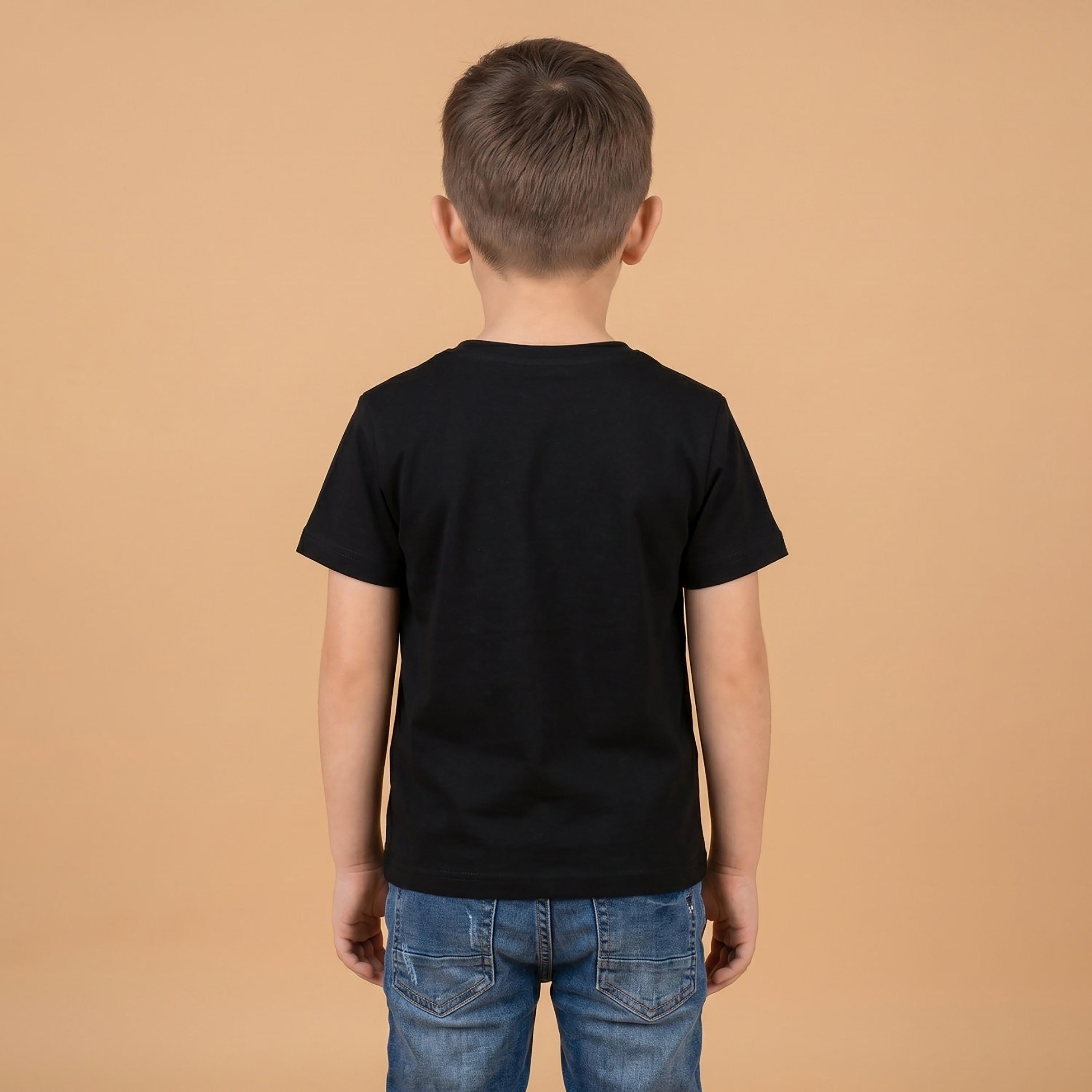تيشيرت بقصة عادية وأكمام قصيرة من بيبيكلو-boys-clothing-tshirtsandpolos-image-3
