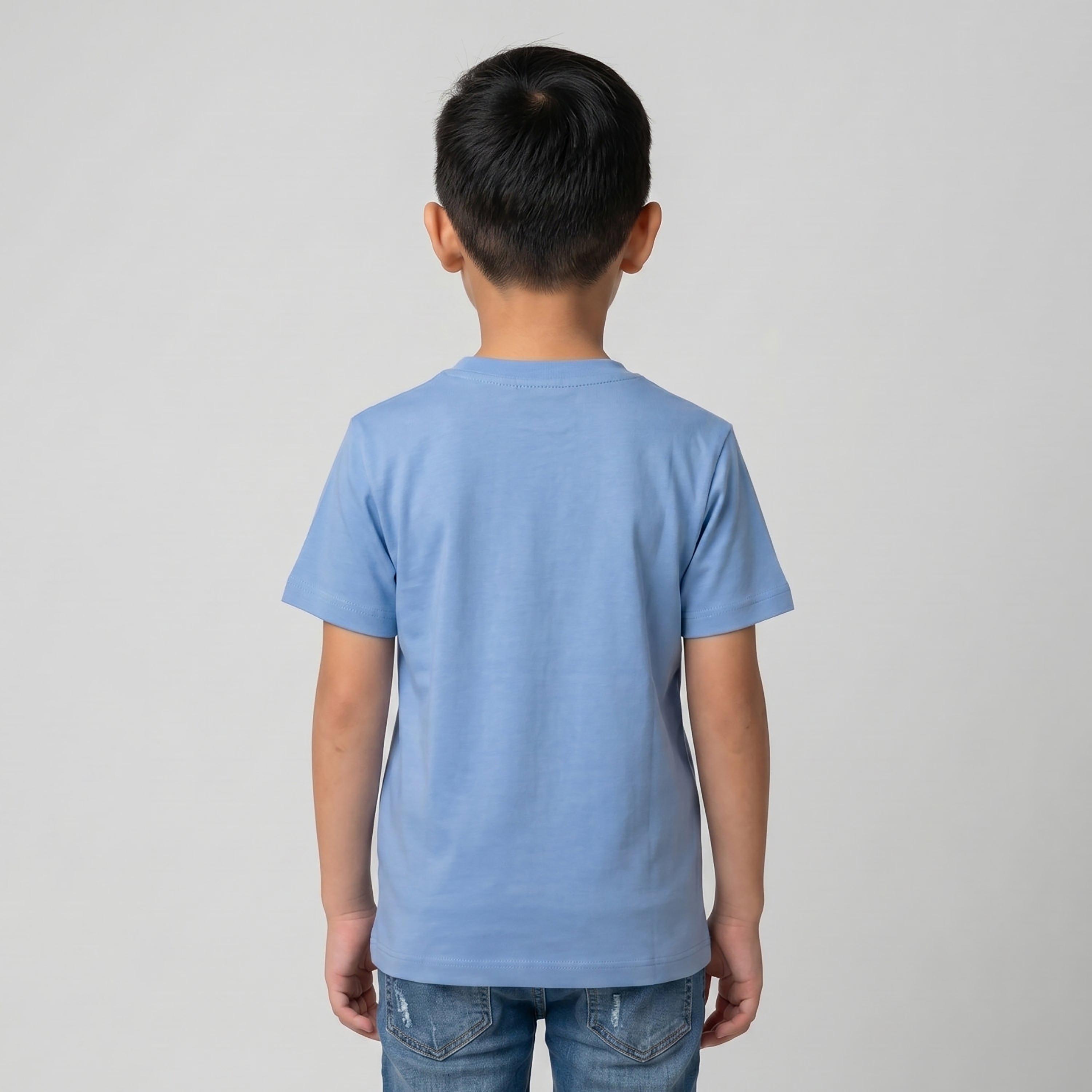 تيشيرت كاجوال مطبوع بأكمام قصيرة من بيبيكلو-boys-clothing-tshirtsandpolos-image-3