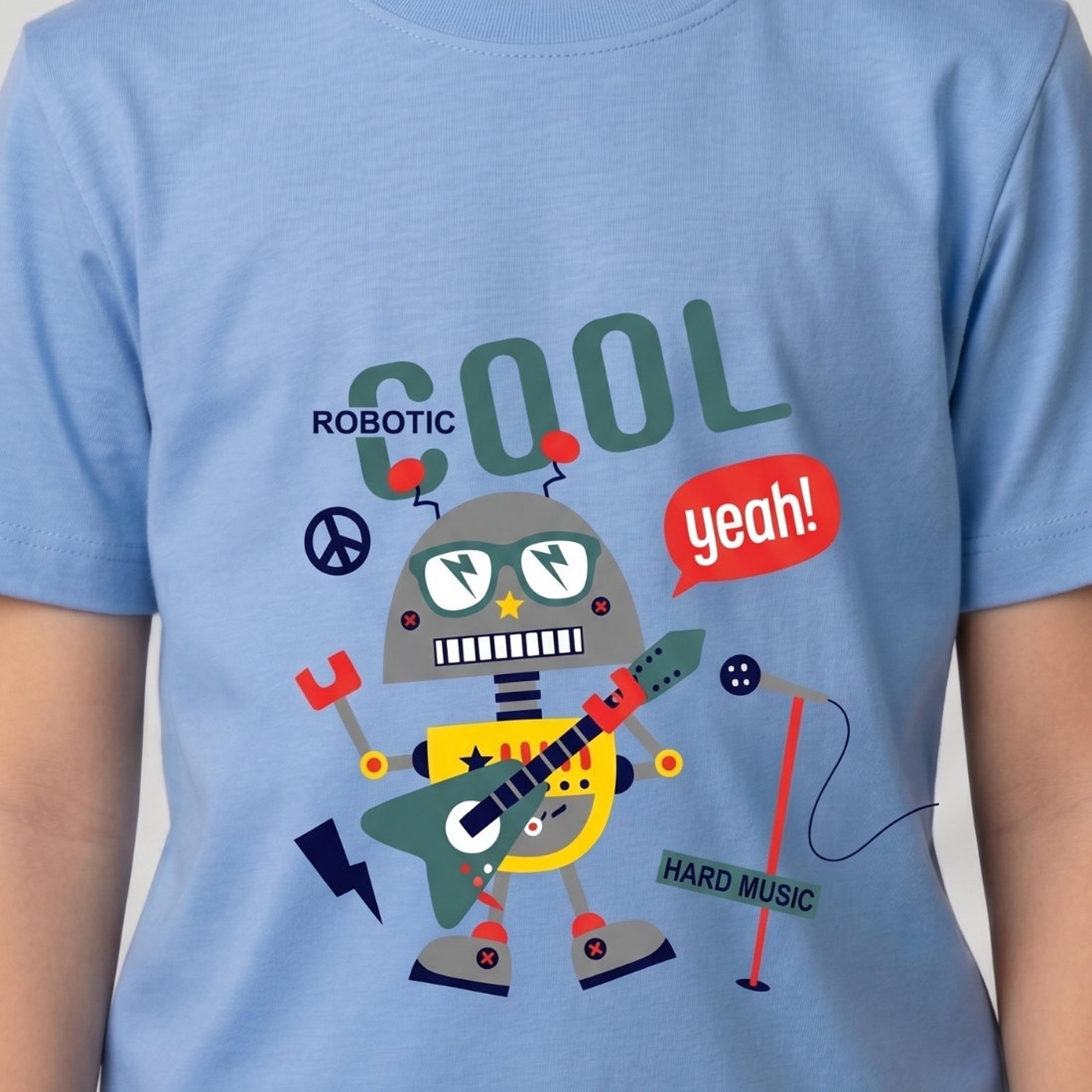 تيشيرت كاجوال مطبوع بأكمام قصيرة من بيبيكلو-boys-clothing-tshirtsandpolos-image-5