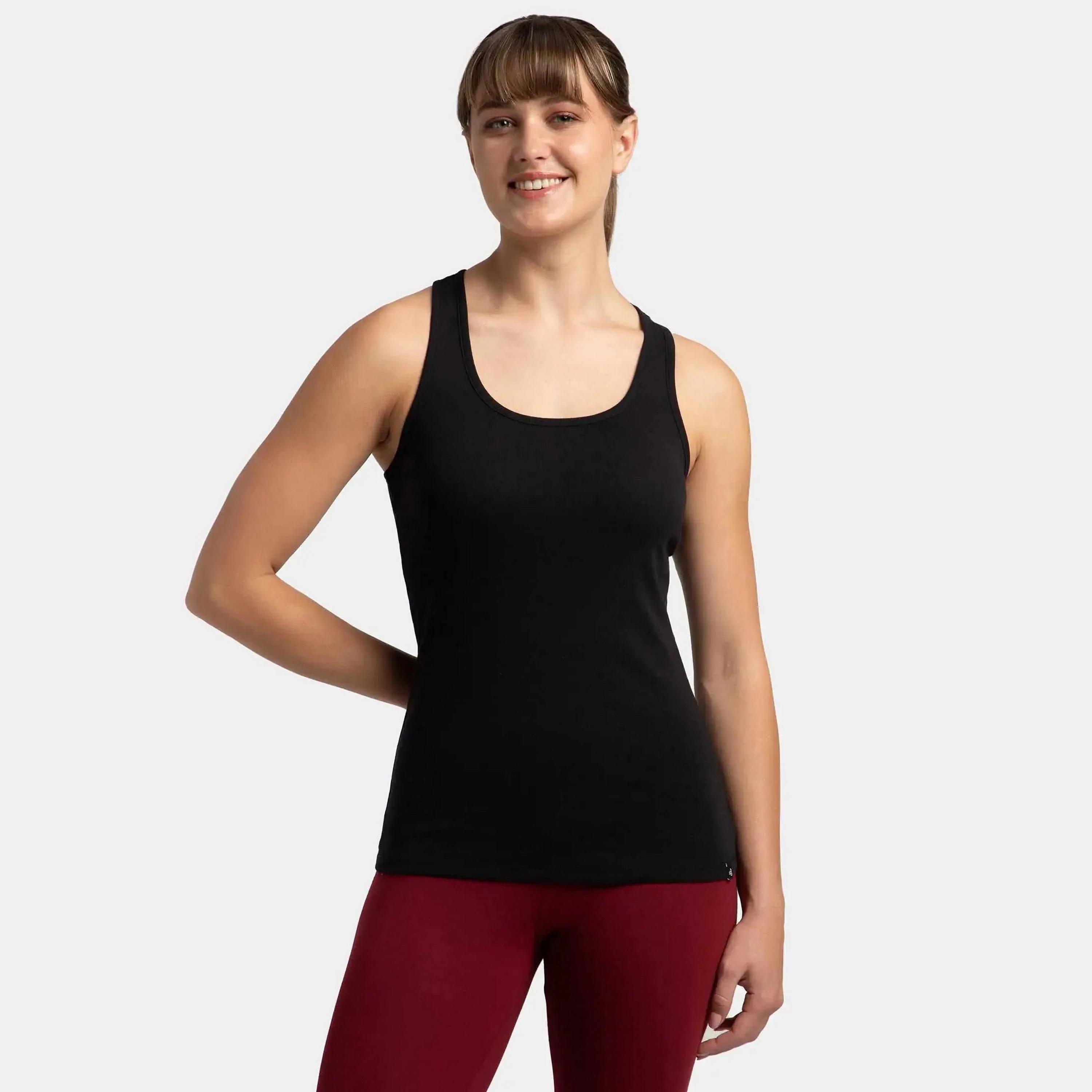 بلوزة بدون أكمام سادة بياقة دائرية من جوكي-women-clothing-lingerie-camisoles-image-1