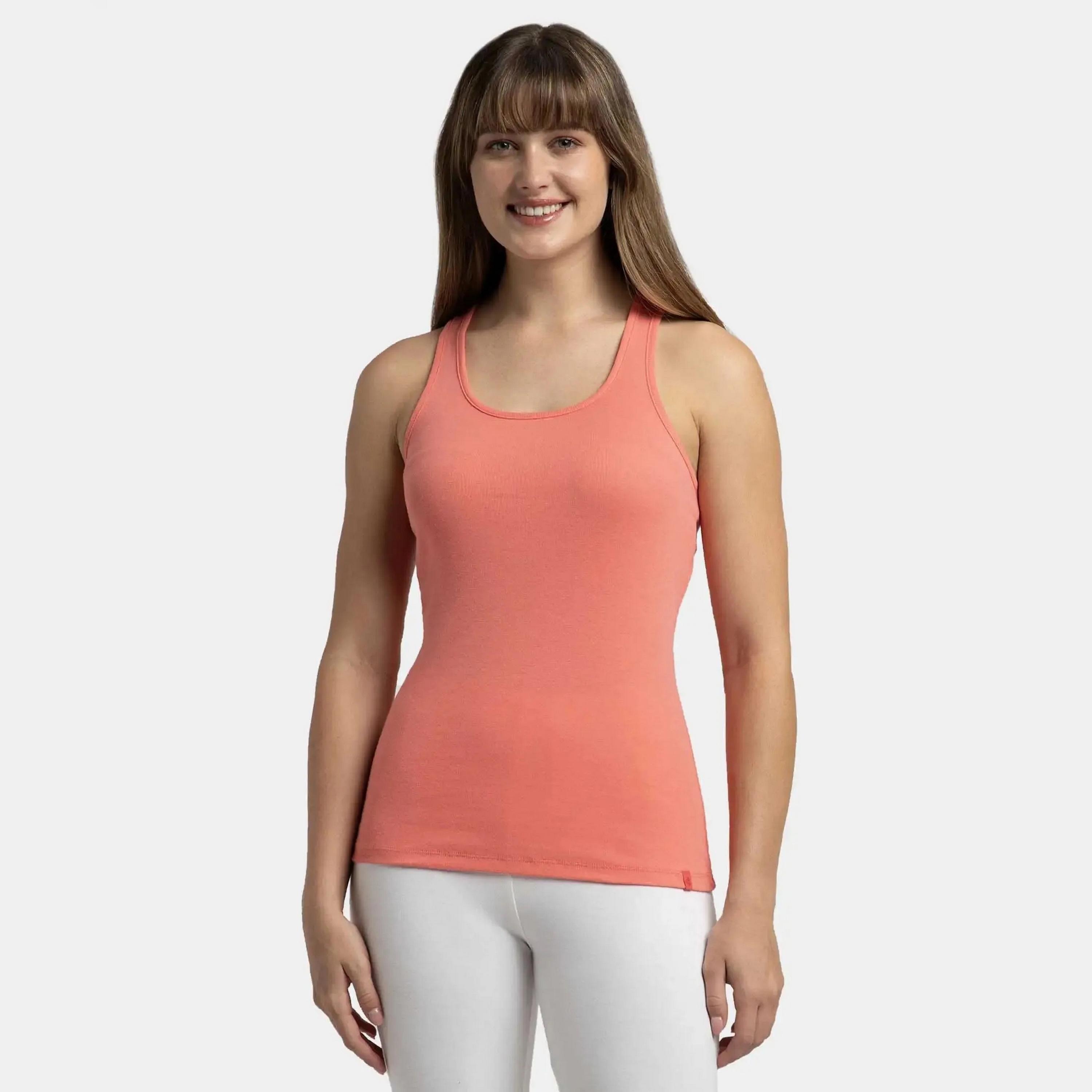 بلوزة بدون أكمام سادة بياقة دائرية من جوكي-women-clothing-lingerie-camisoles-image-9