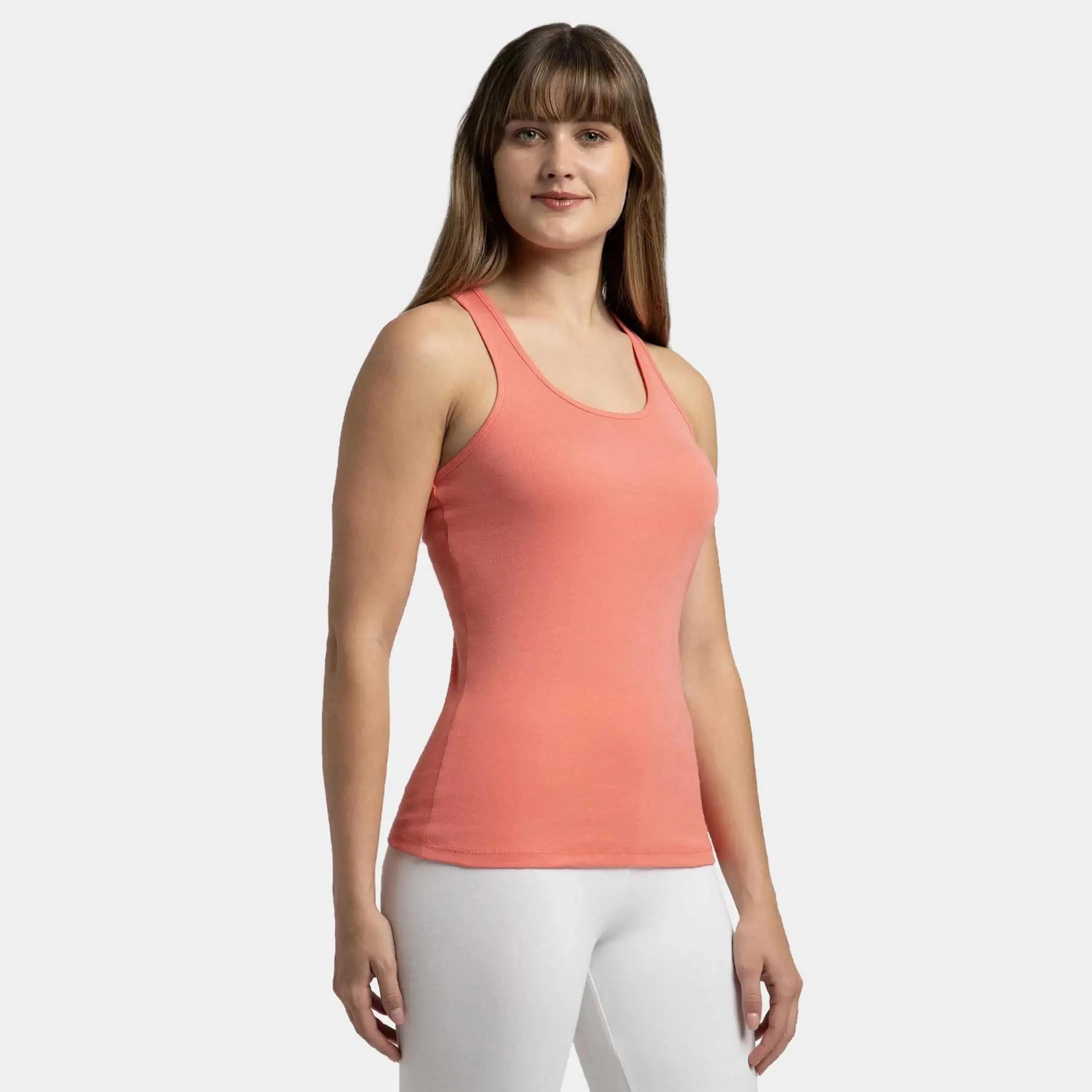 بلوزة بدون أكمام سادة بياقة دائرية من جوكي-women-clothing-lingerie-camisoles-image-10