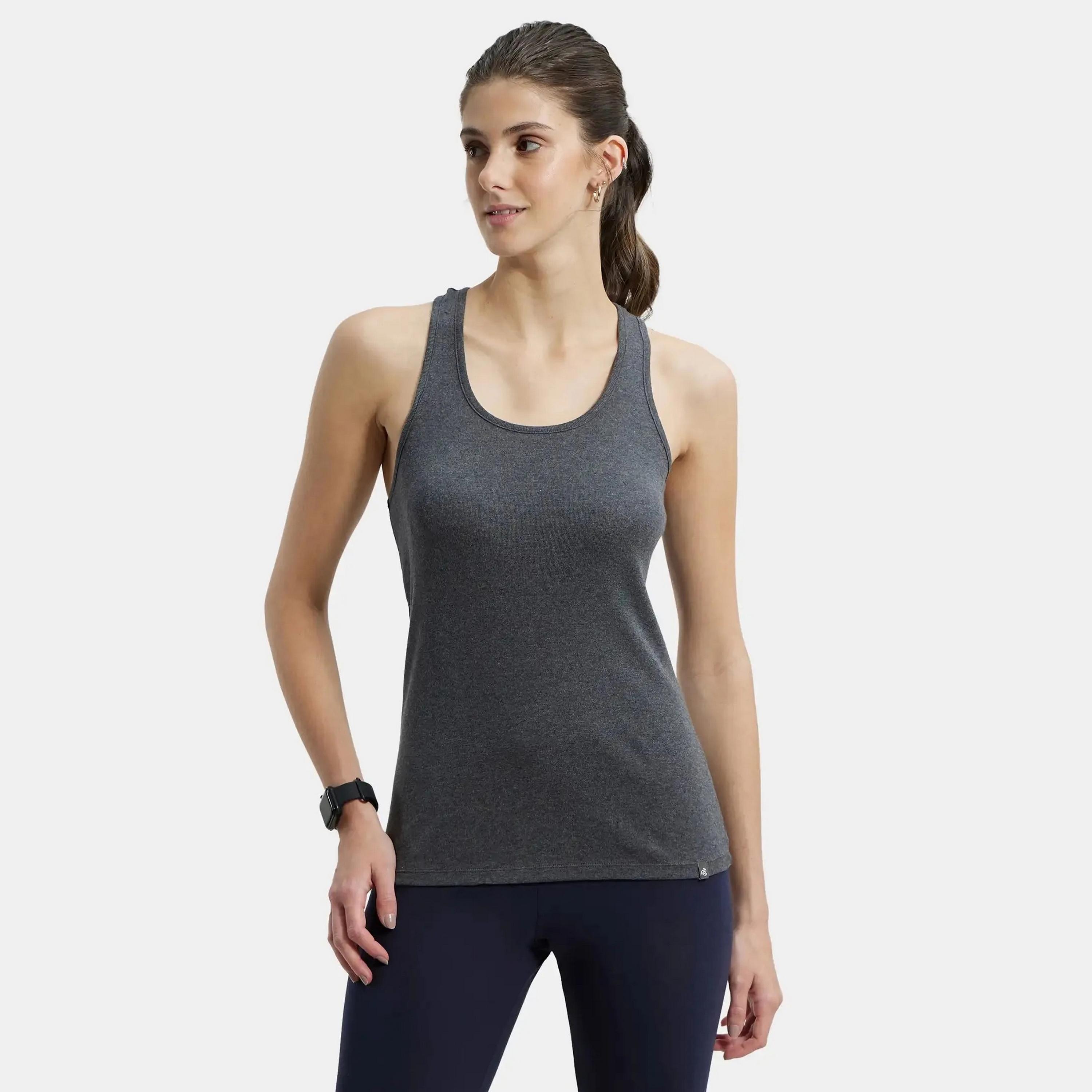 بلوزة بدون أكمام سادة بياقة دائرية من جوكي-women-clothing-lingerie-camisoles-image-14