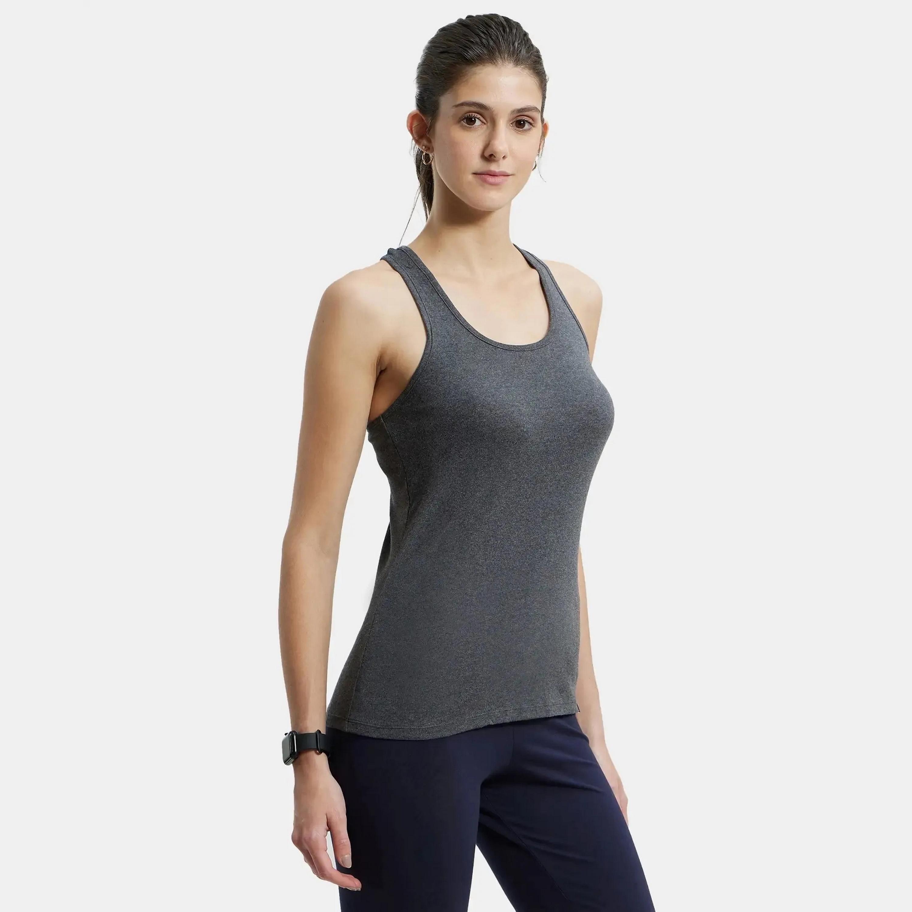 بلوزة بدون أكمام سادة بياقة دائرية من جوكي-women-clothing-lingerie-camisoles-image-15