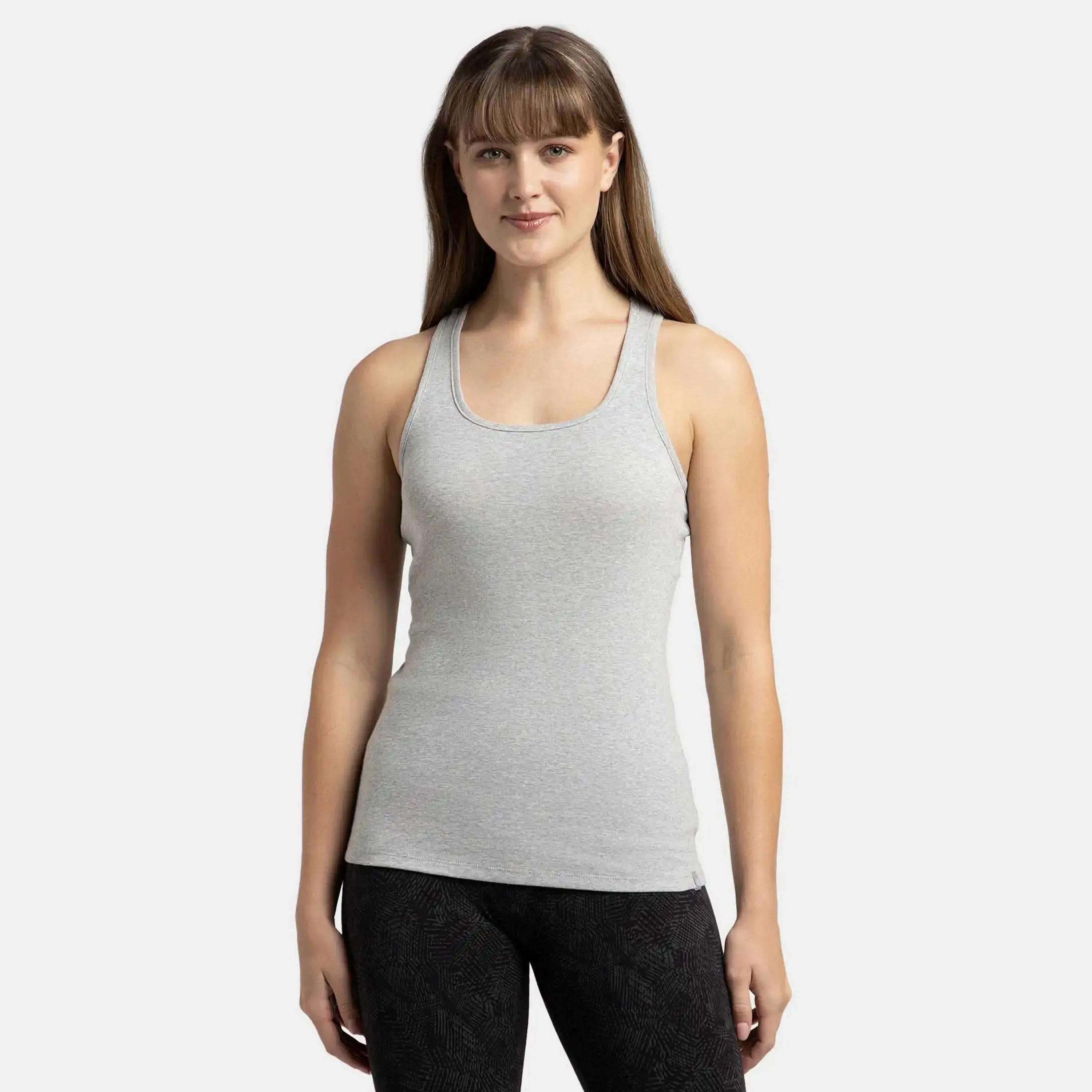 بلوزة بدون أكمام سادة بياقة دائرية من جوكي-women-clothing-lingerie-camisoles-image-18
