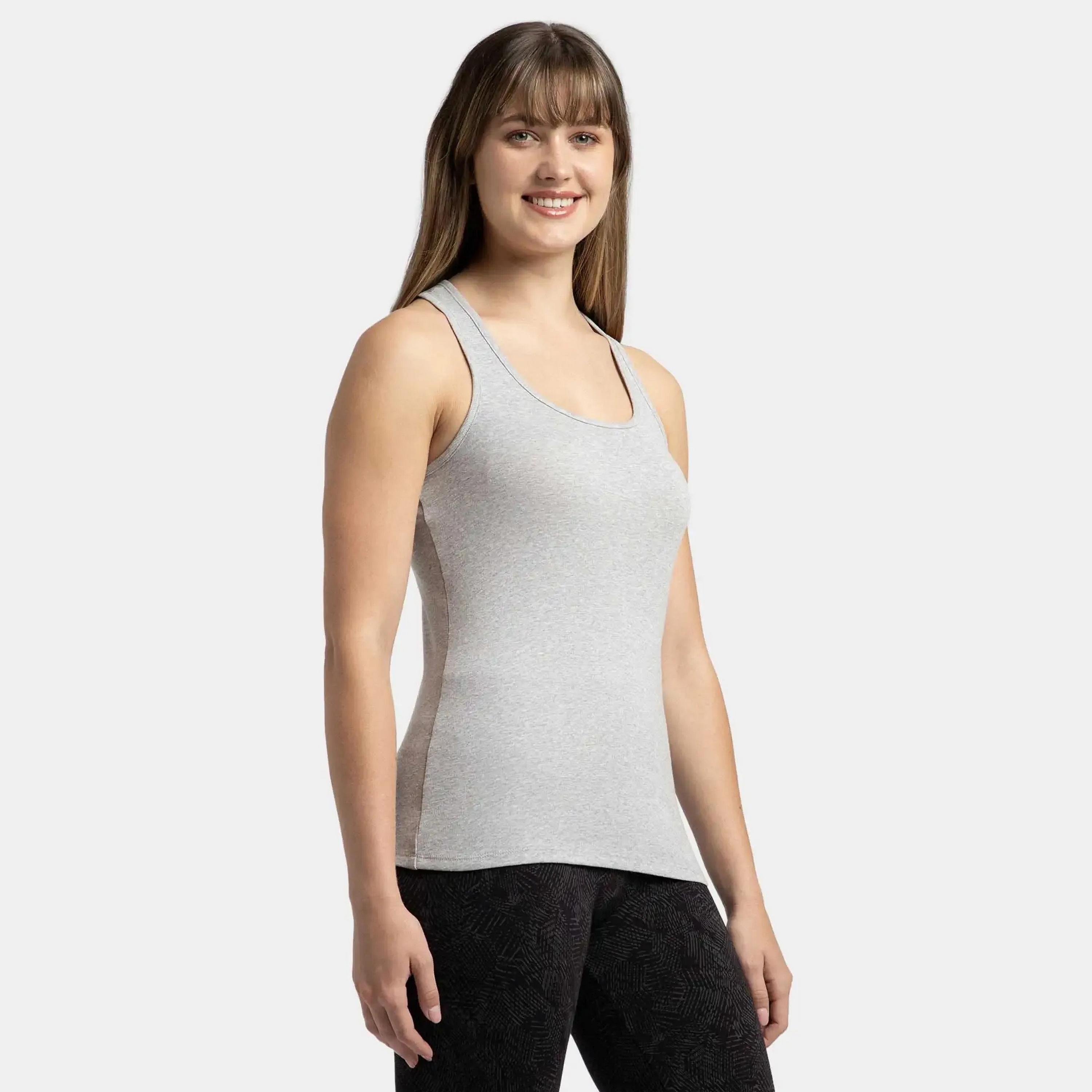 بلوزة بدون أكمام سادة بياقة دائرية من جوكي-women-clothing-lingerie-camisoles-image-21