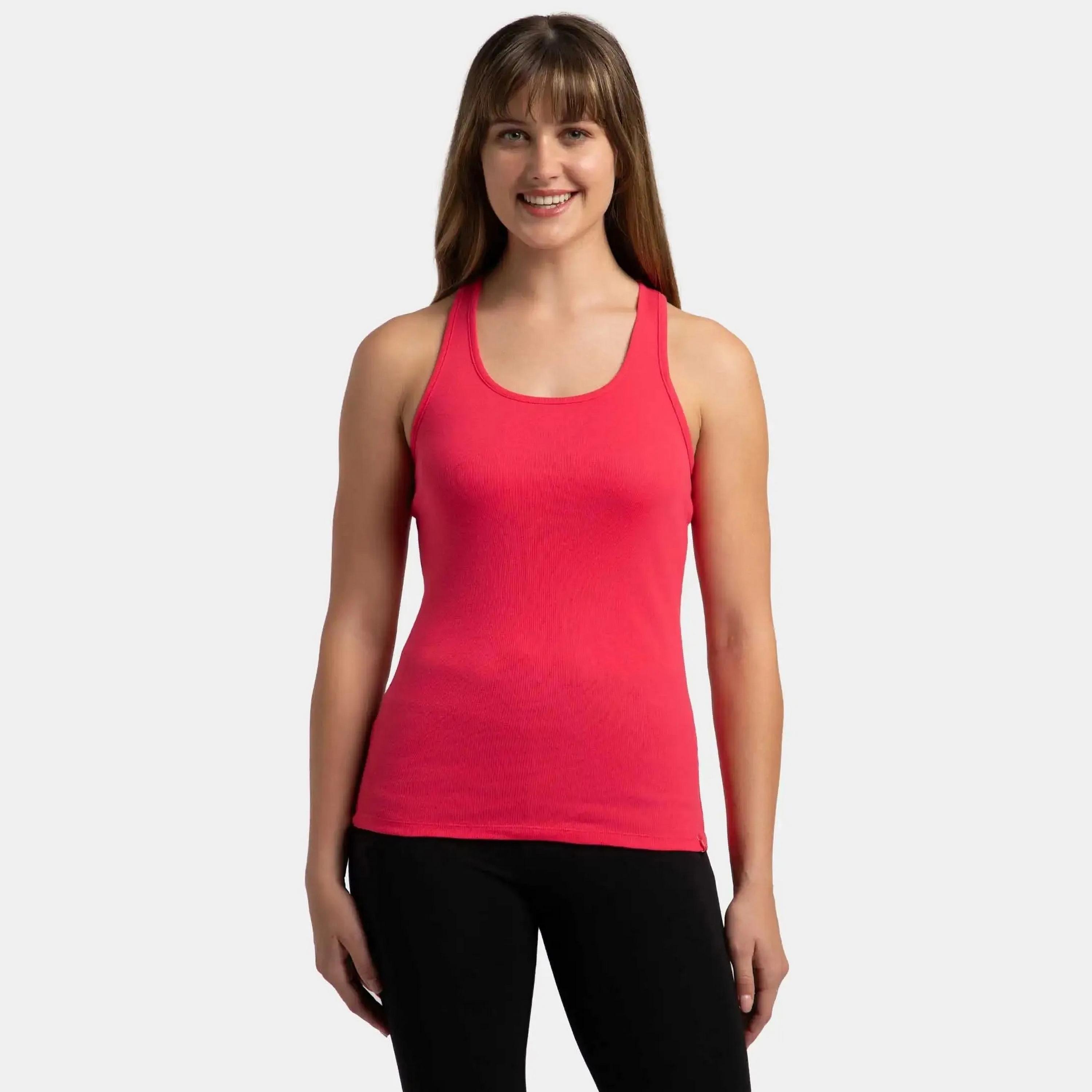 بلوزة بدون أكمام سادة بياقة دائرية من جوكي-women-clothing-lingerie-camisoles-image-25