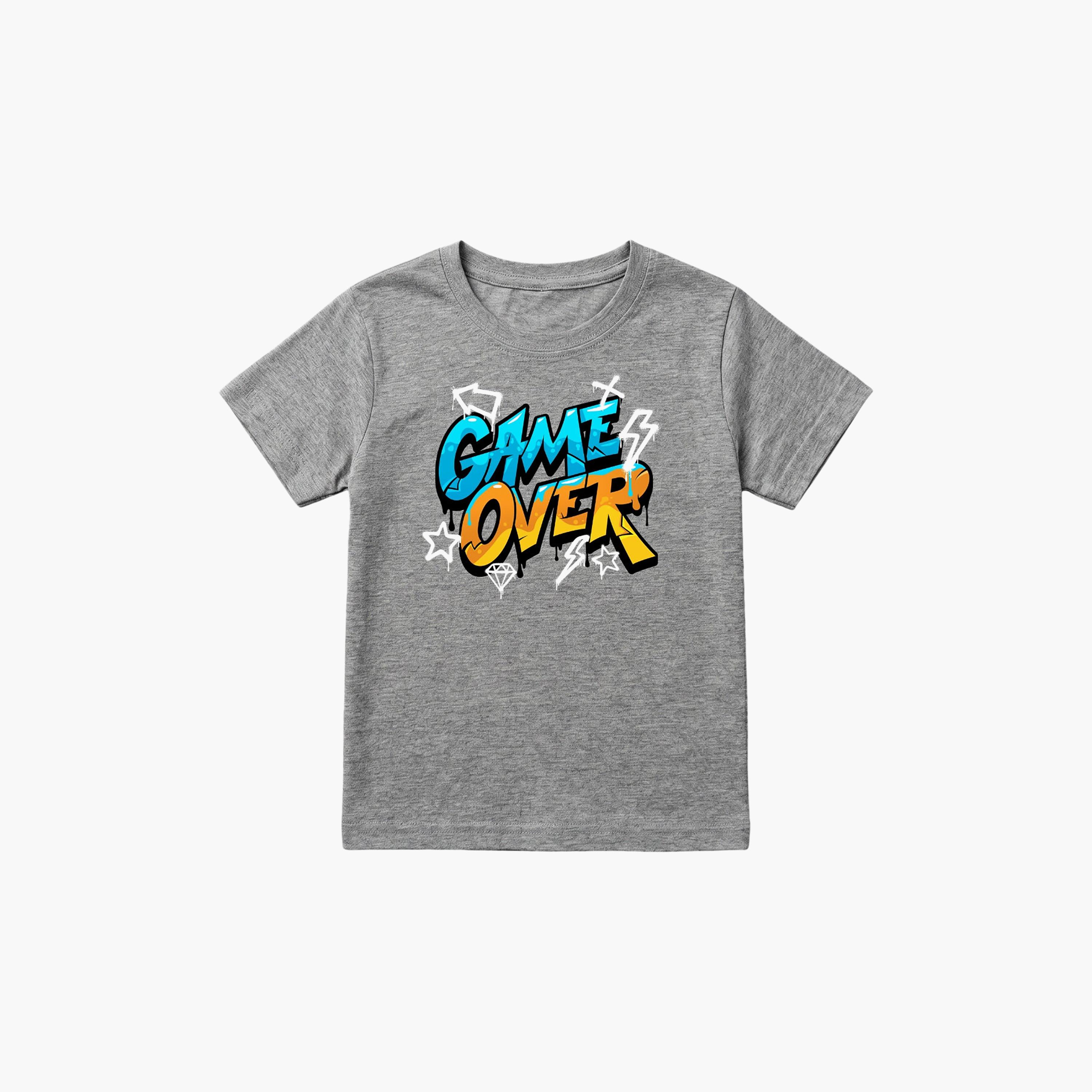 تيشيرت بطبعة شعار وقصة عادية وأكمام قصيرة من بيبيكلو-boys-clothing-tshirtsandpolos-image-5