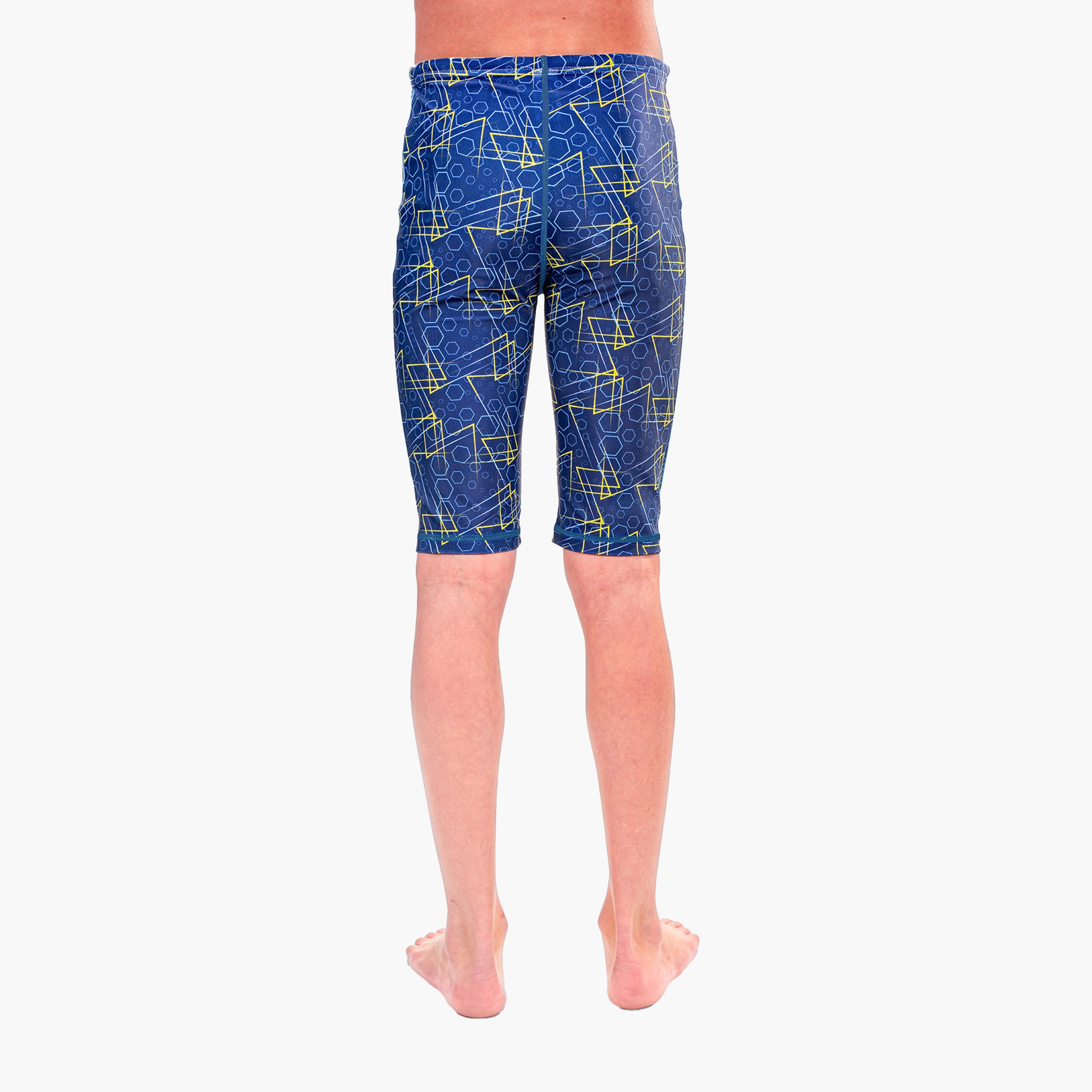 COEGA Boys Kids Jammers - Navy Geometric-sports-gear-swimming-boy-image-2