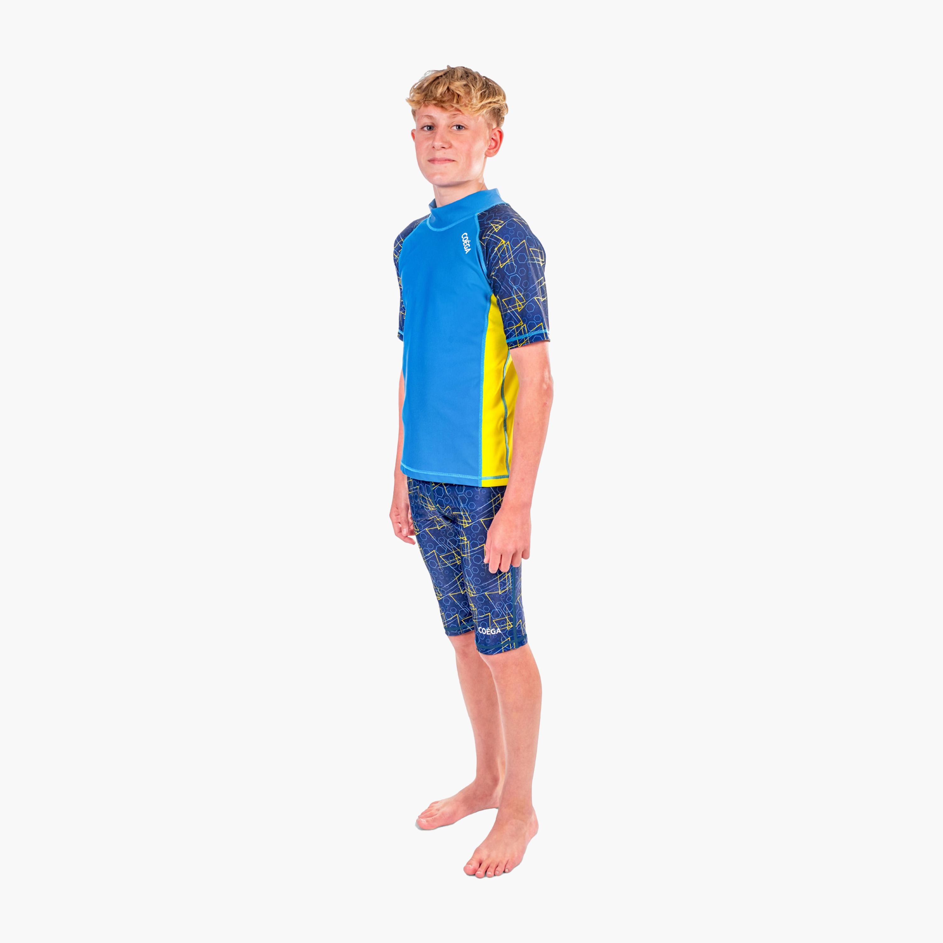 COEGA Boys Kids Jammers - Navy Geometric-sports-gear-swimming-boy-image-3