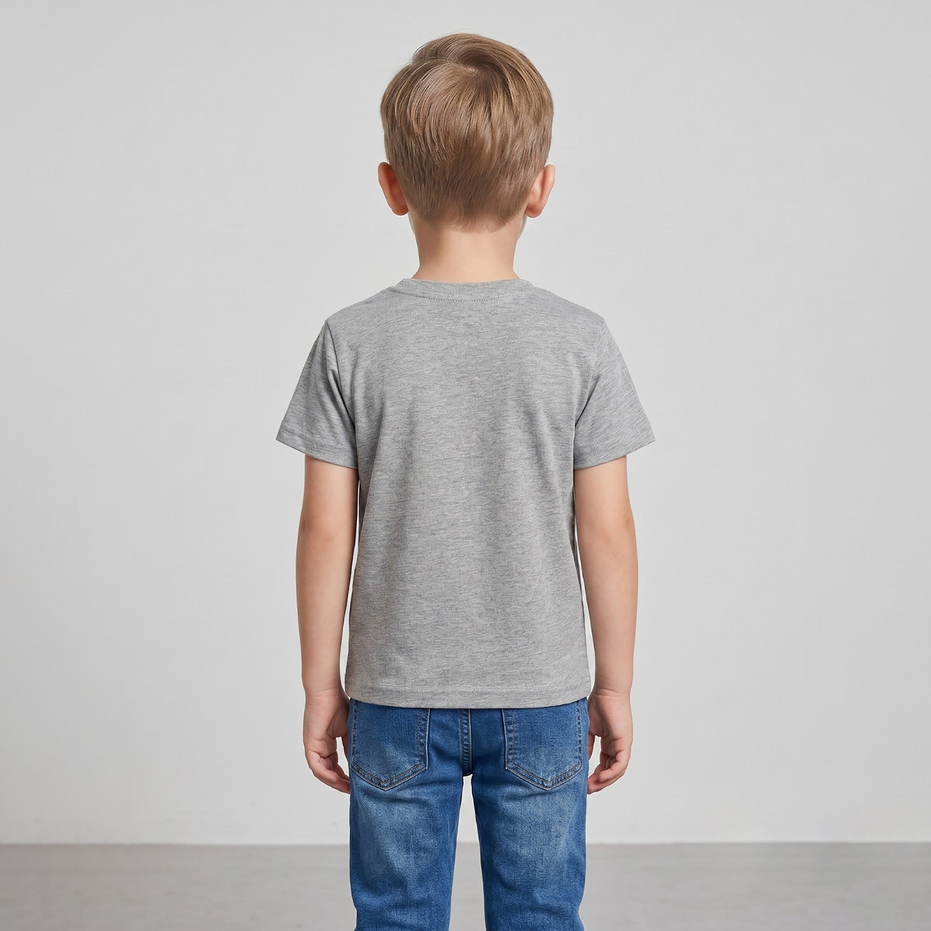تيشيرت بطبعة شعار وقصة عادية وأكمام قصيرة من بيبيكلو-boys-clothing-tshirtsandpolos-image-3