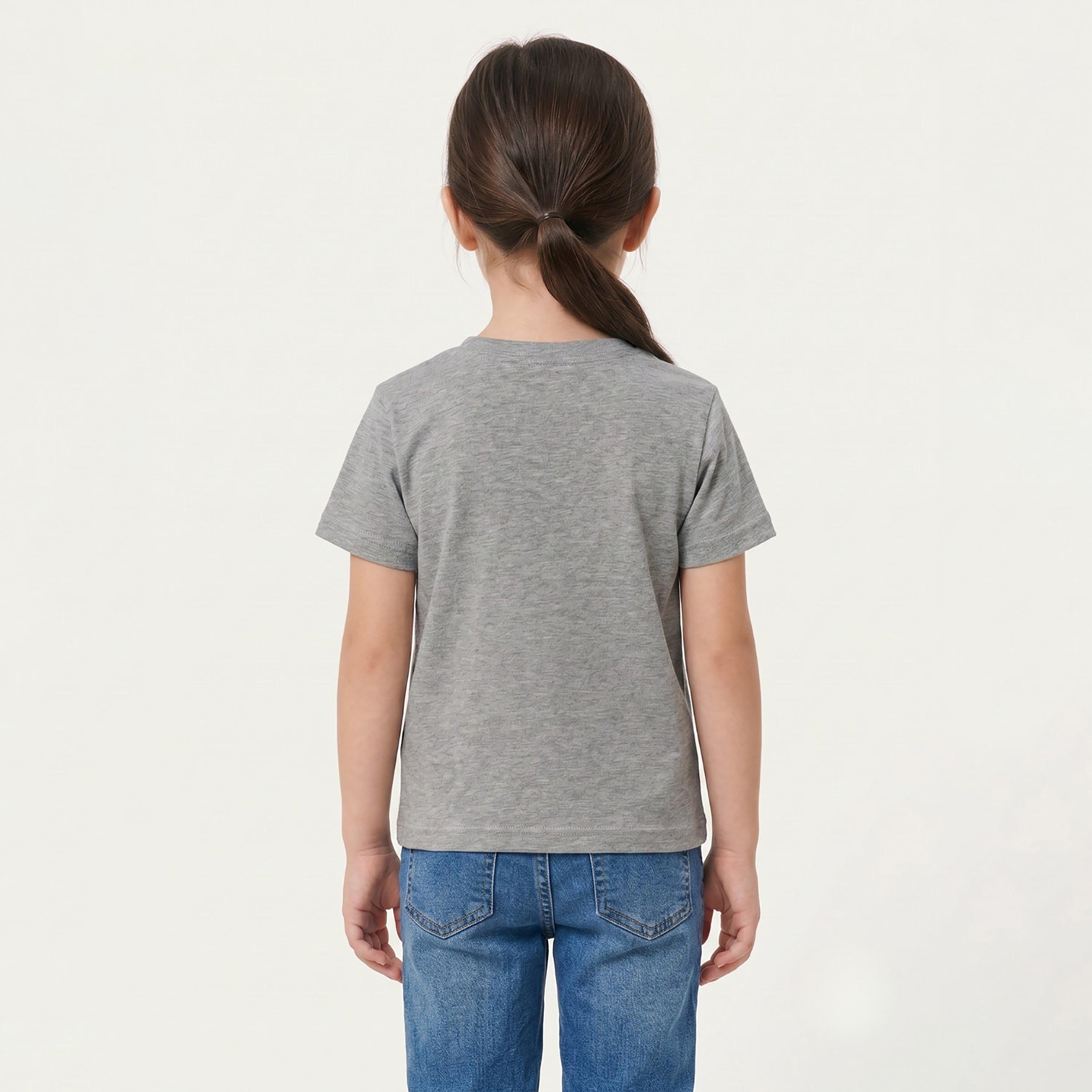 Babyqlo Short Sleeves Printed Regular-Fit T-Shirt-girls-clothing-tshirts-image-3