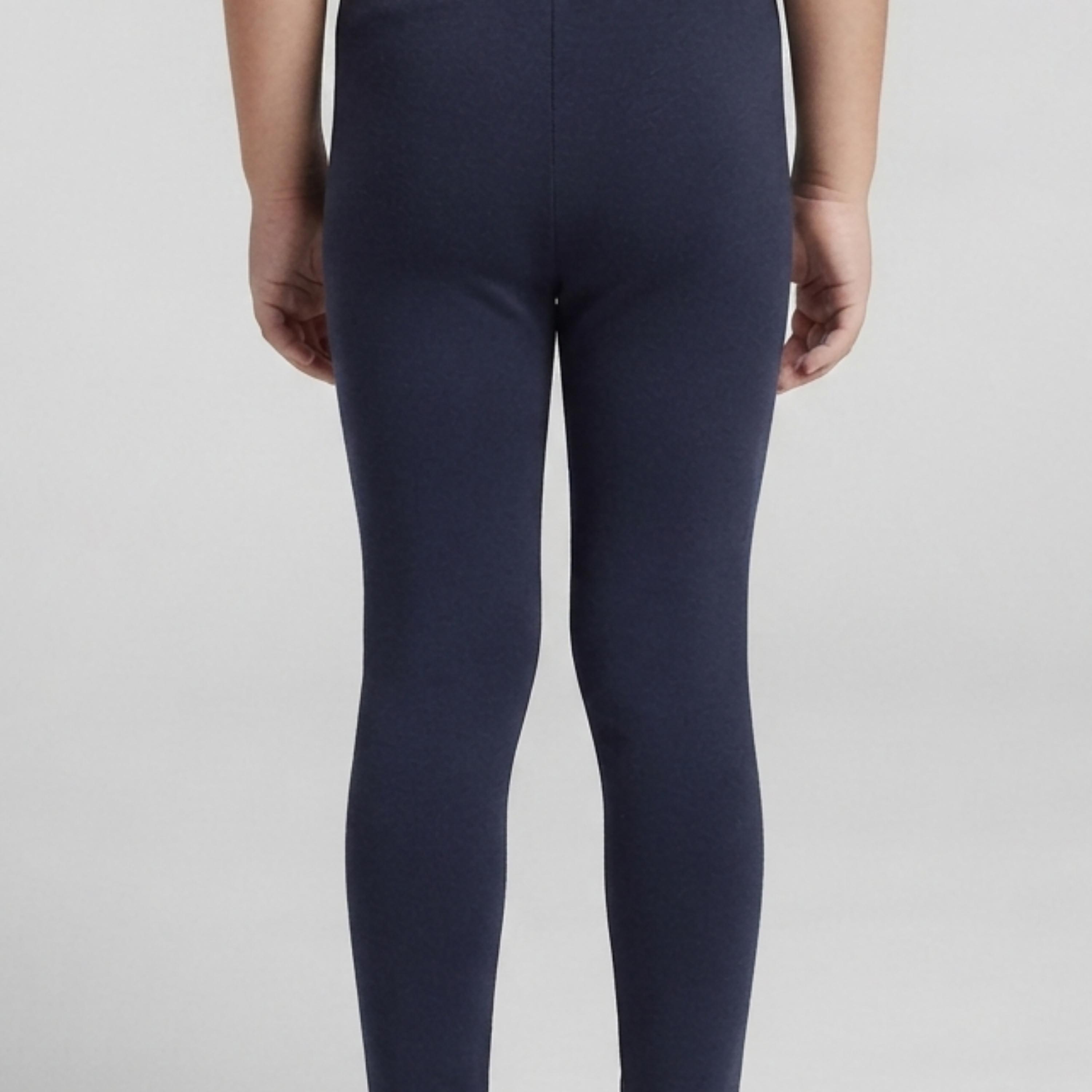 بنطال ضيق (ليجن) للمدرسة مطاطي بطول كامل بلون سادة من بيبي كلو-girls-clothing-bottoms-leggings-image-5