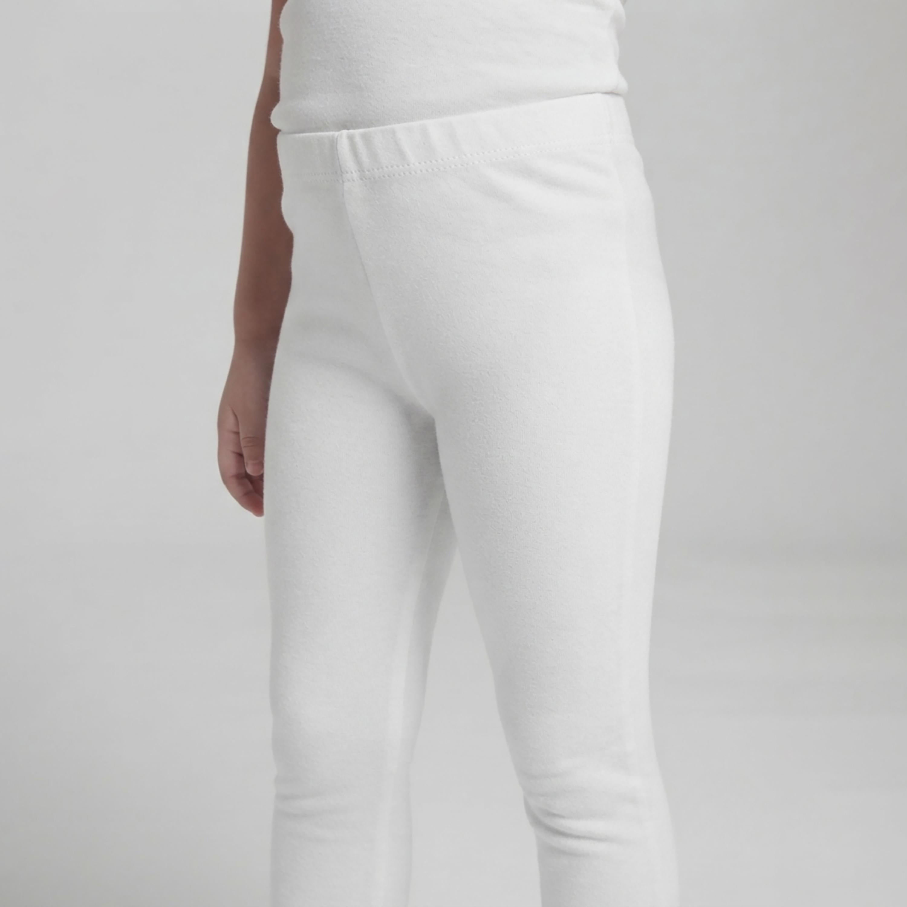 بنطال ضيق (ليجن) للمدرسة مطاطي بطول كامل بلون سادة من بيبي كلو-girls-clothing-bottoms-leggings-image-5