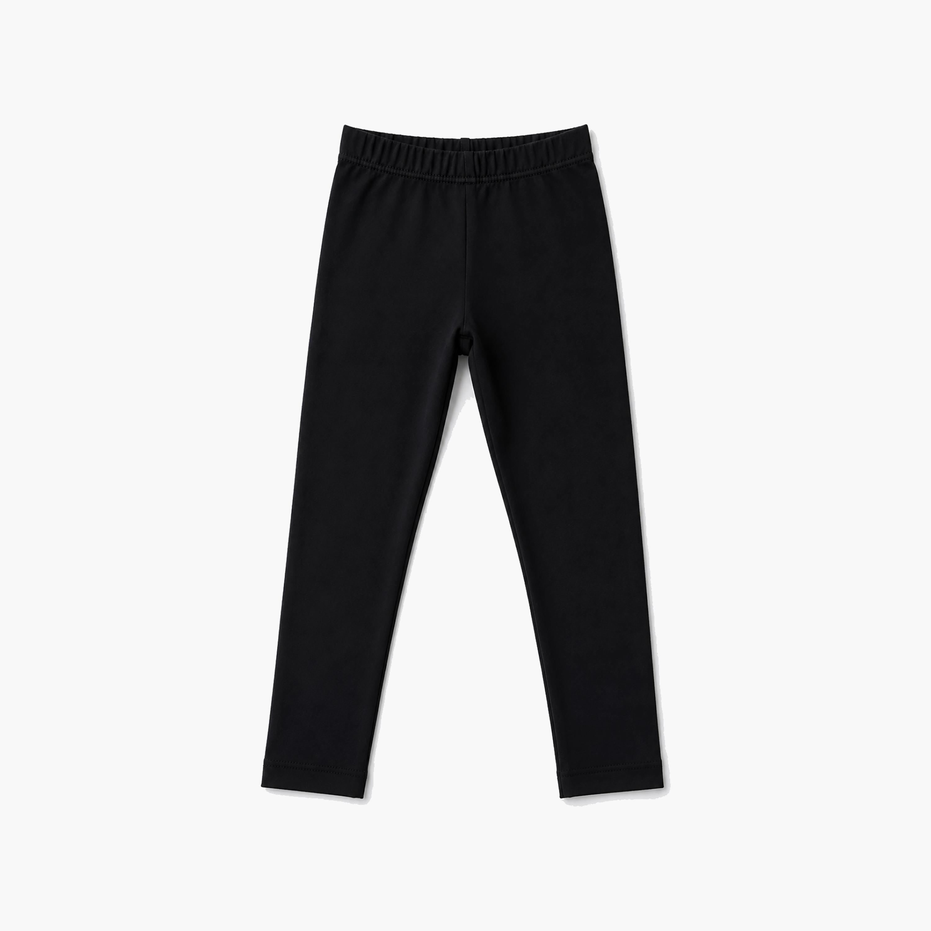 بنطال ضيق (ليجن) للمدرسة مطاطي بطول كامل بلون سادة من بيبي كلو-girls-clothing-bottoms-leggings-image-6