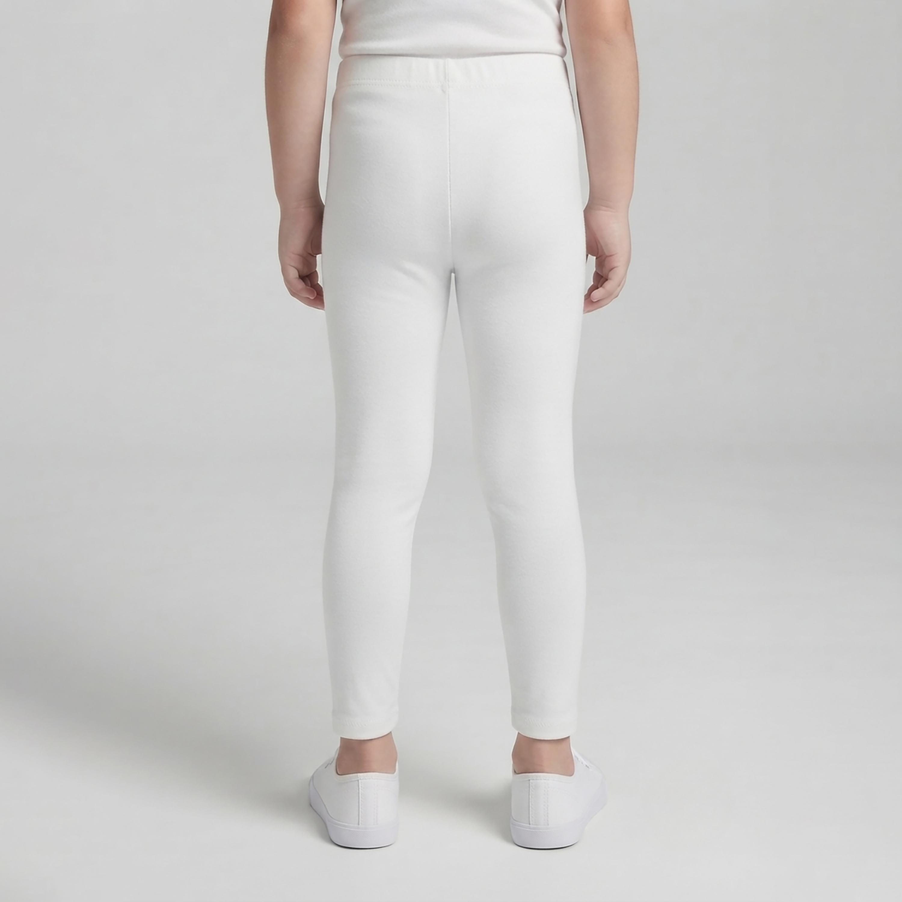 طقم بنطال ضيق (ليجن) أساسي مطاطي بطول كامل بلون سادة قطعتين من بيبي كلو-girls-clothing-bottoms-leggings-image-6