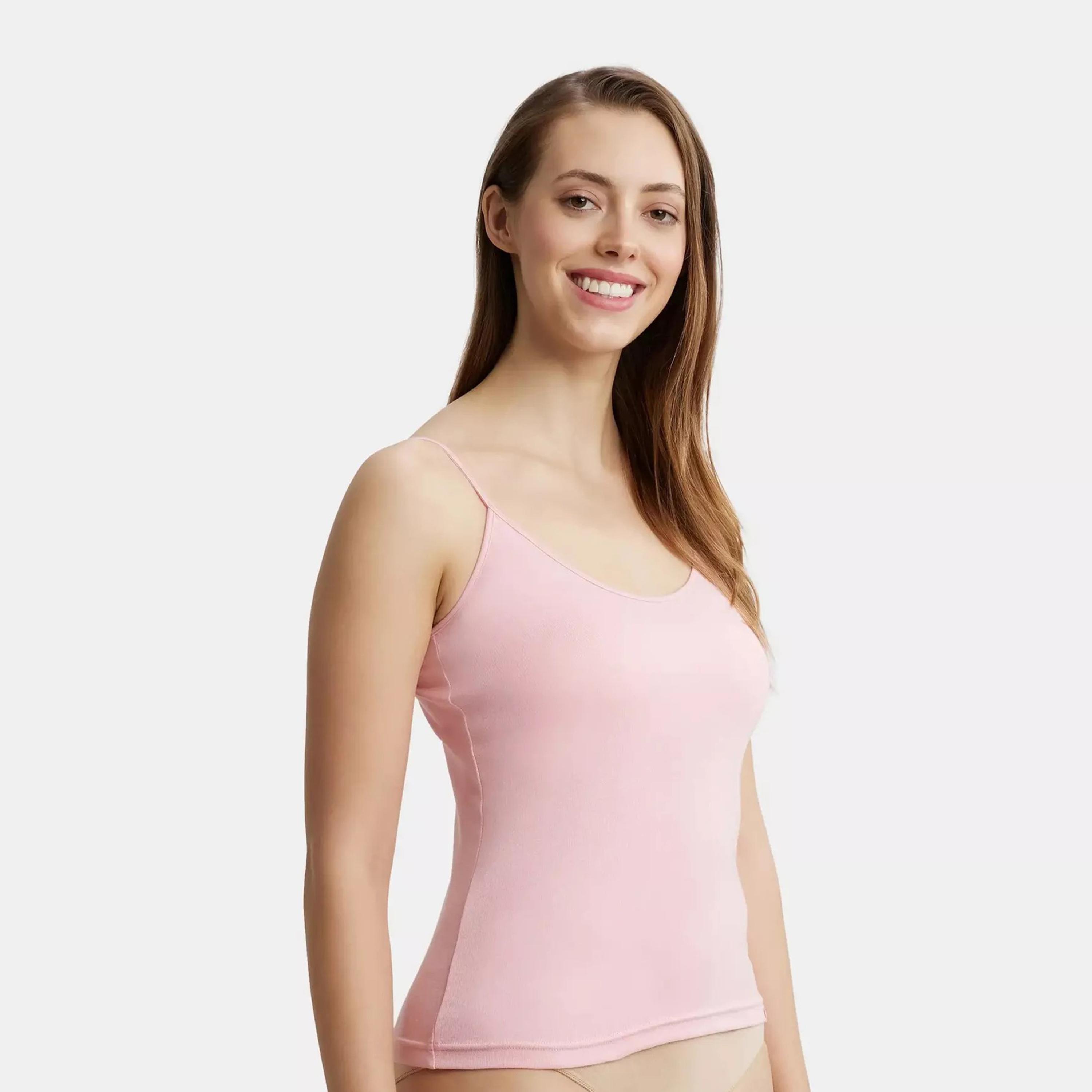 جوكي- توب سيمبل نسائي مريح بحمالات رفيعة-women-clothing-tshirts-image-2