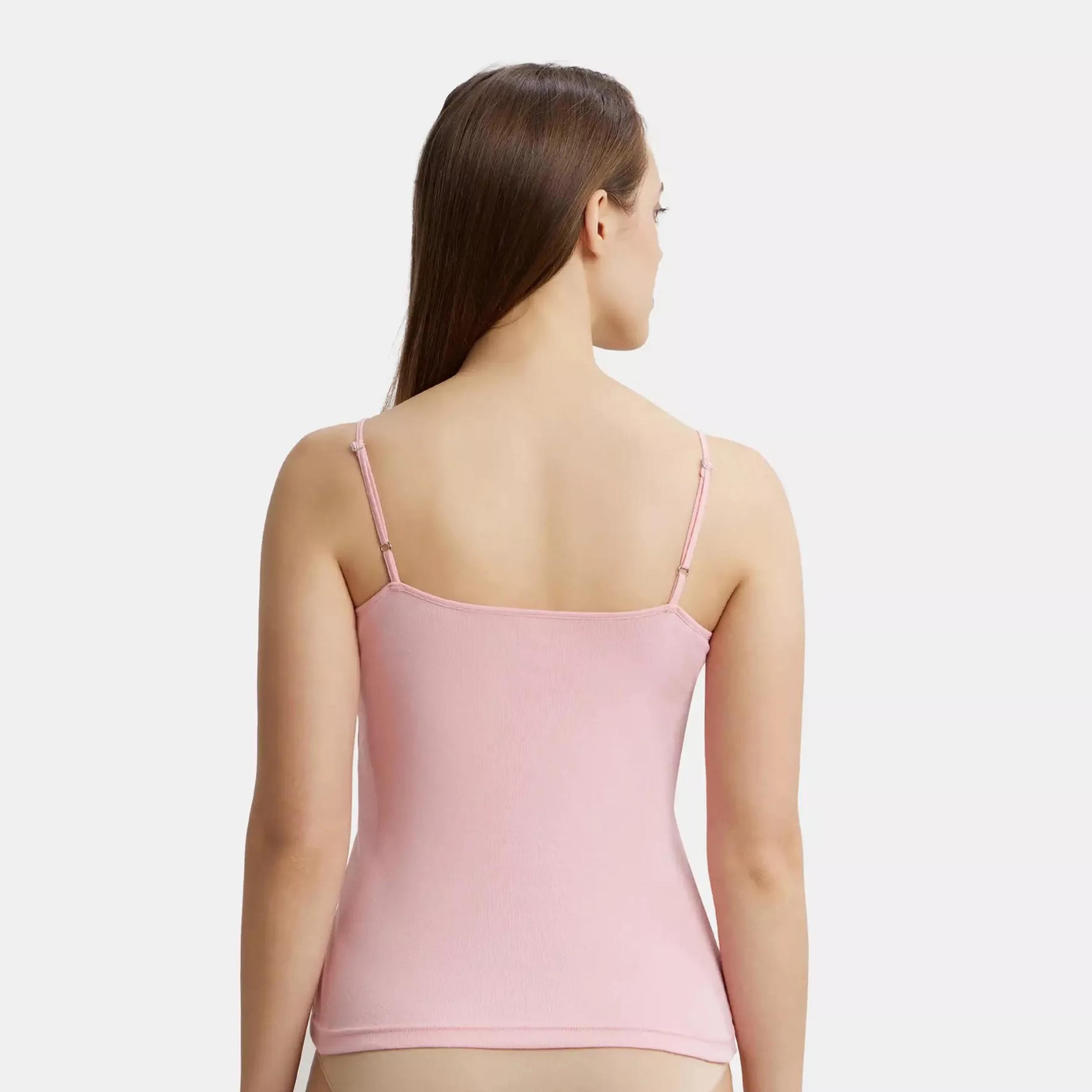 جوكي- توب سيمبل نسائي مريح بحمالات رفيعة-women-clothing-tshirts-image-3