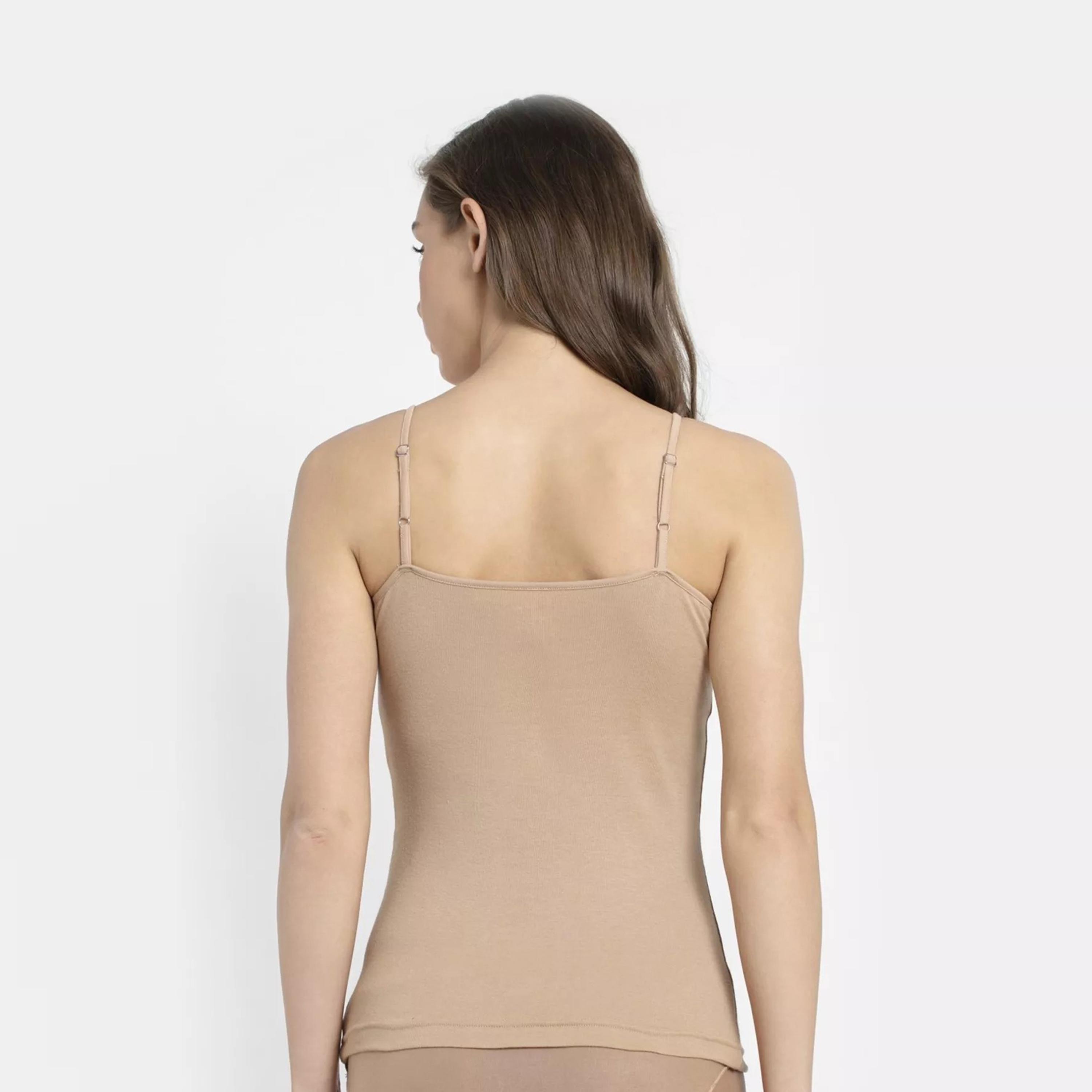 جوكي- توب سيمبل نسائي مريح بحمالات رفيعة-women-clothing-tshirts-image-3