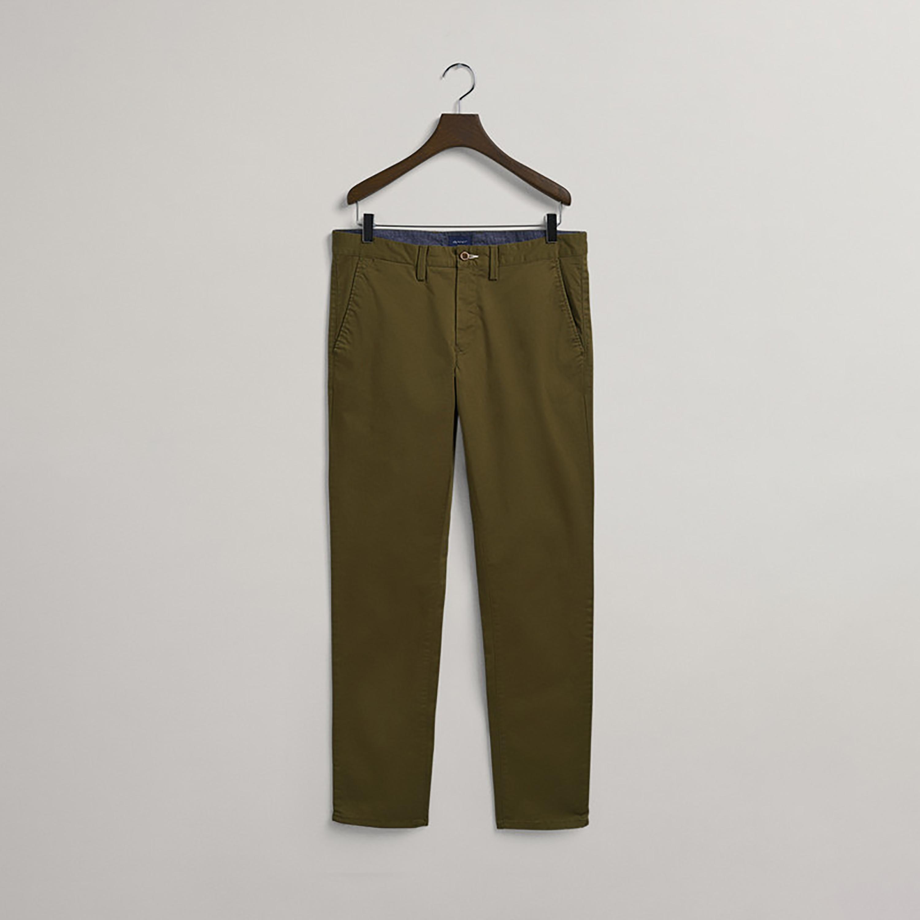 Gant Plain Mid-Rise Buttoned Chinos-men-clothing-bottoms-trousersandchinos-chinos-image-1