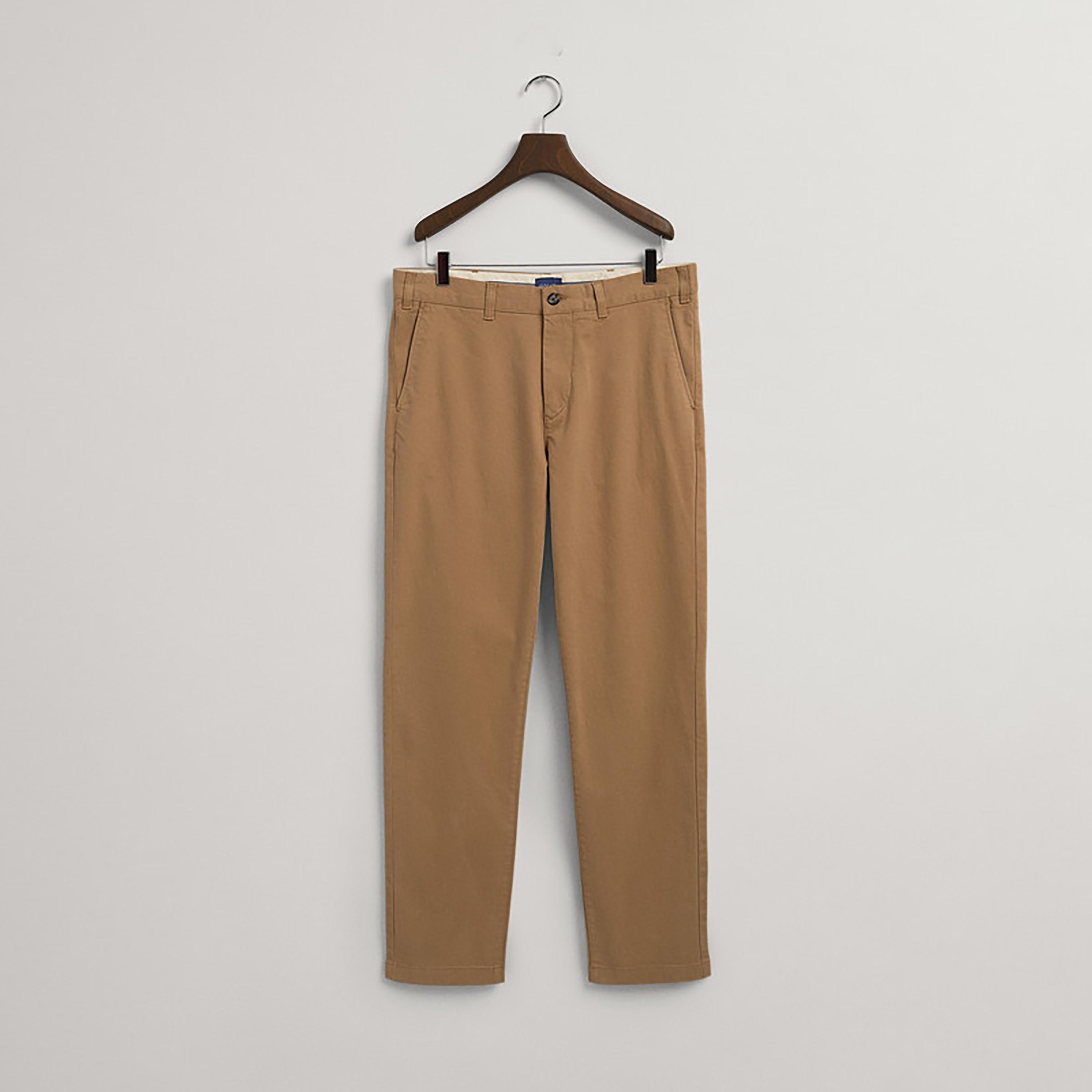 Gant Plain Mid-Rise Buttoned Chinos-men-clothing-bottoms-trousersandchinos-chinos-image-1
