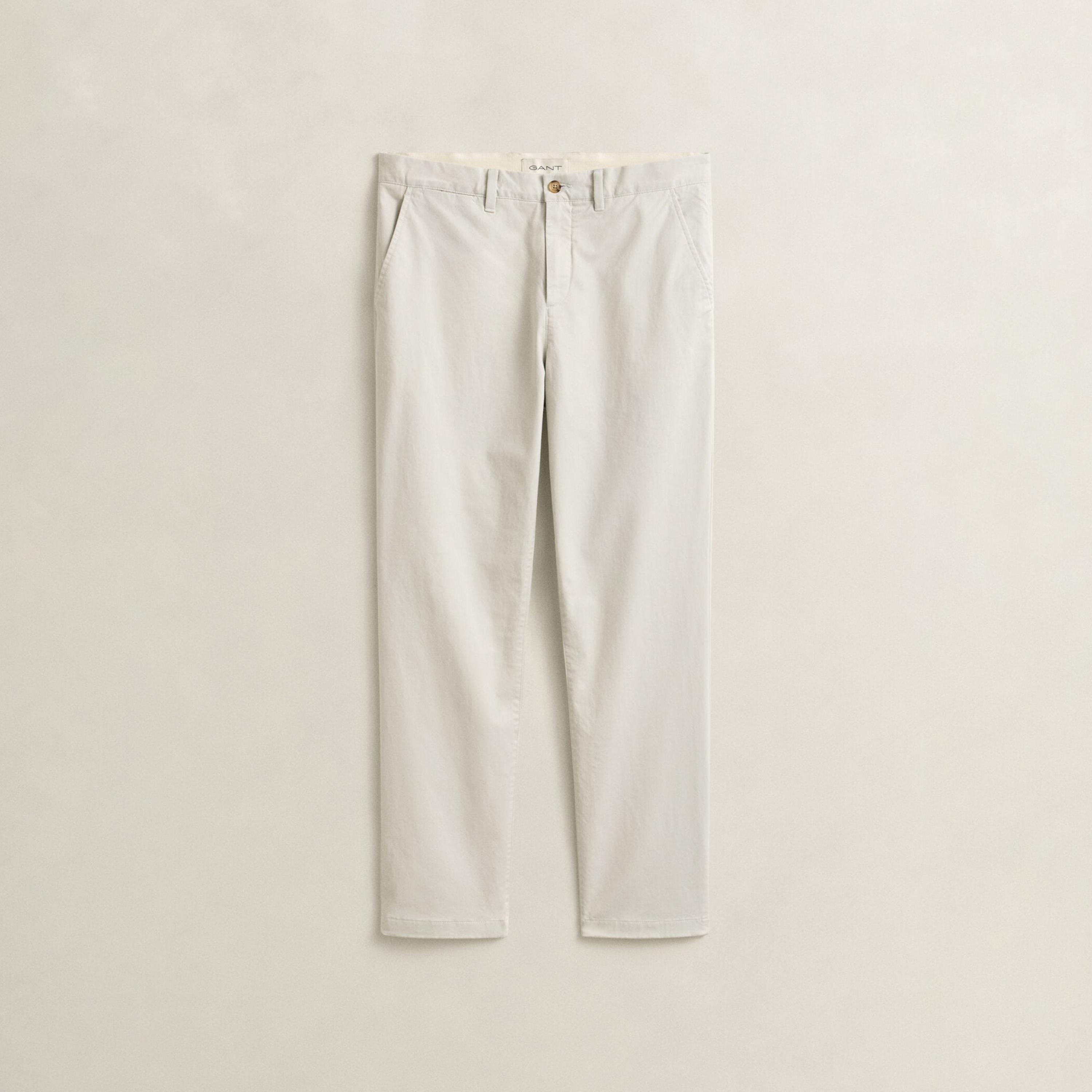 بنطال تشينو رجالي بقصة عادية بـ 4 جيوب وخصر متوسط الارتفاع وطول درز داخلي 34 من غانت-men-clothing-bottoms-trousersandchinos-chinos-image-5