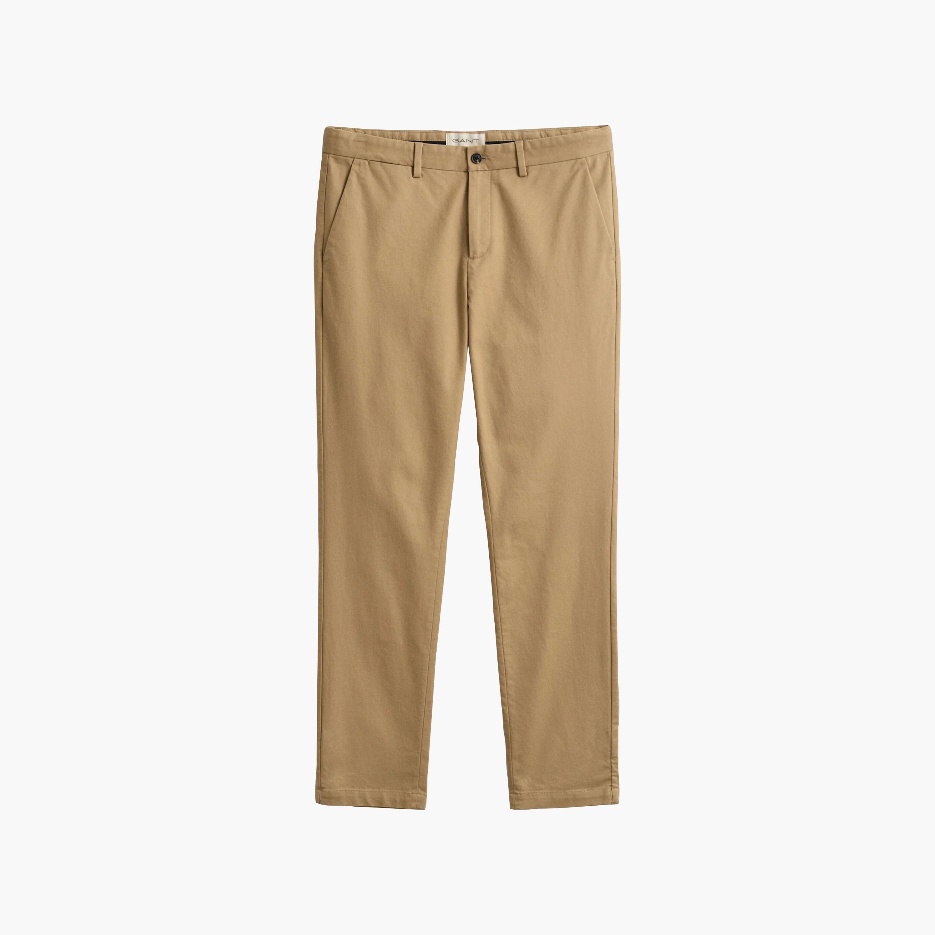 بنطلون "تشينو" رجالي سادة بخصر متوسط وقصة "سليم فيت" من جانت-men-clothing-trousersandchinos-chinos-image-5