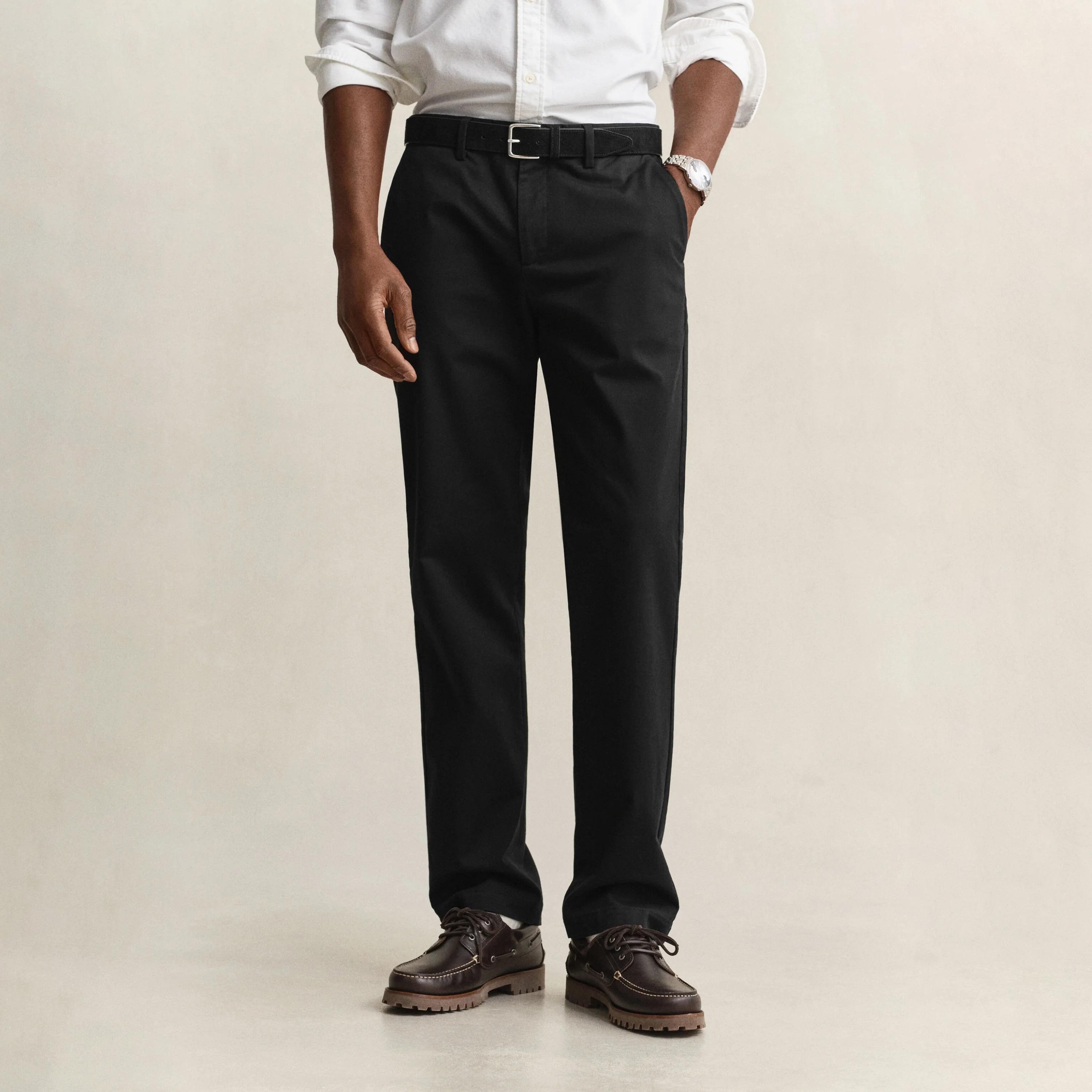 Gant Regular Fit Plain Mid-Rise Men's Chinos-men-clothing-trousersandchinos-chinos-image-13
