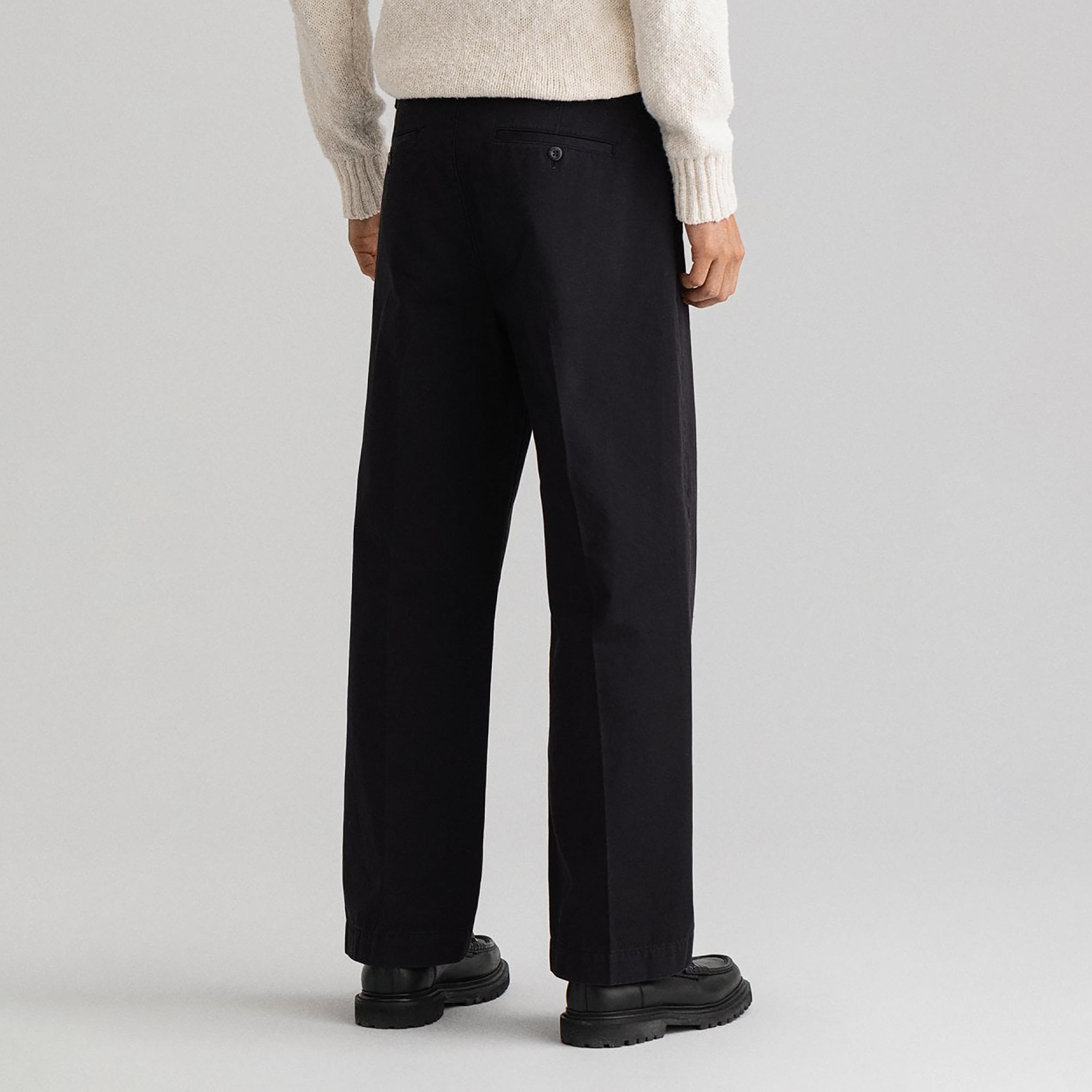 تشينو جانت سادة متوسطة الارتفاع واسعة الساق-men-clothing-bottoms-trousersandchinos-chinos-image-4