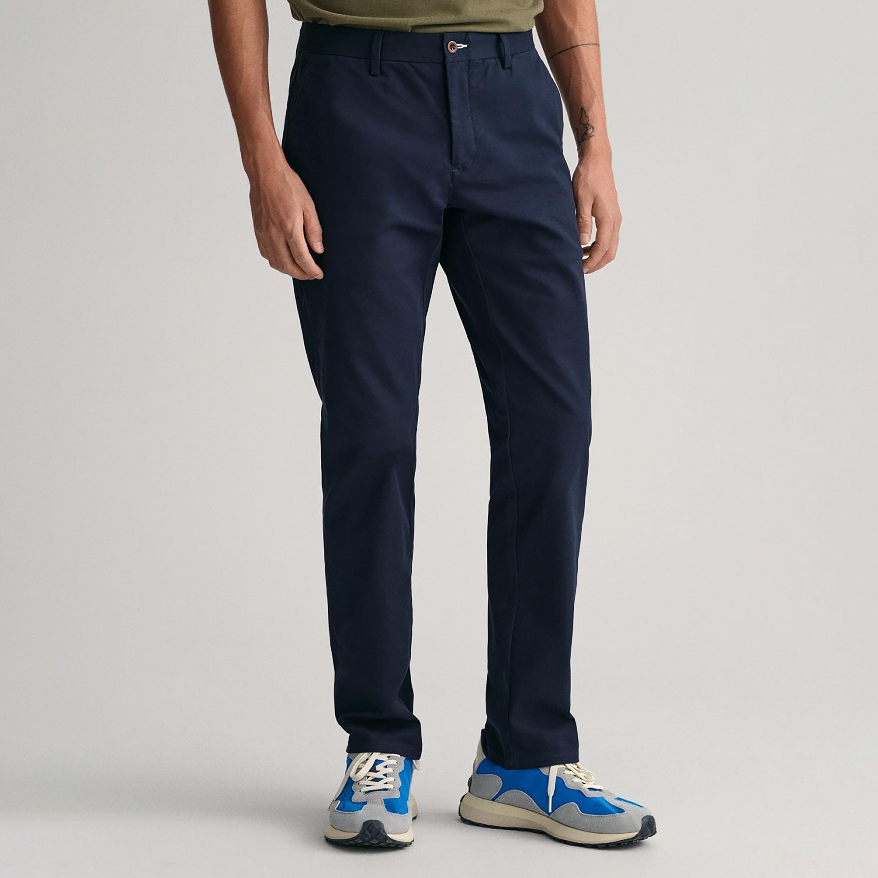 Gant Plain Mid-Rise Buttoned Chinos-men-clothing-bottoms-trousersandchinos-chinos-image-1