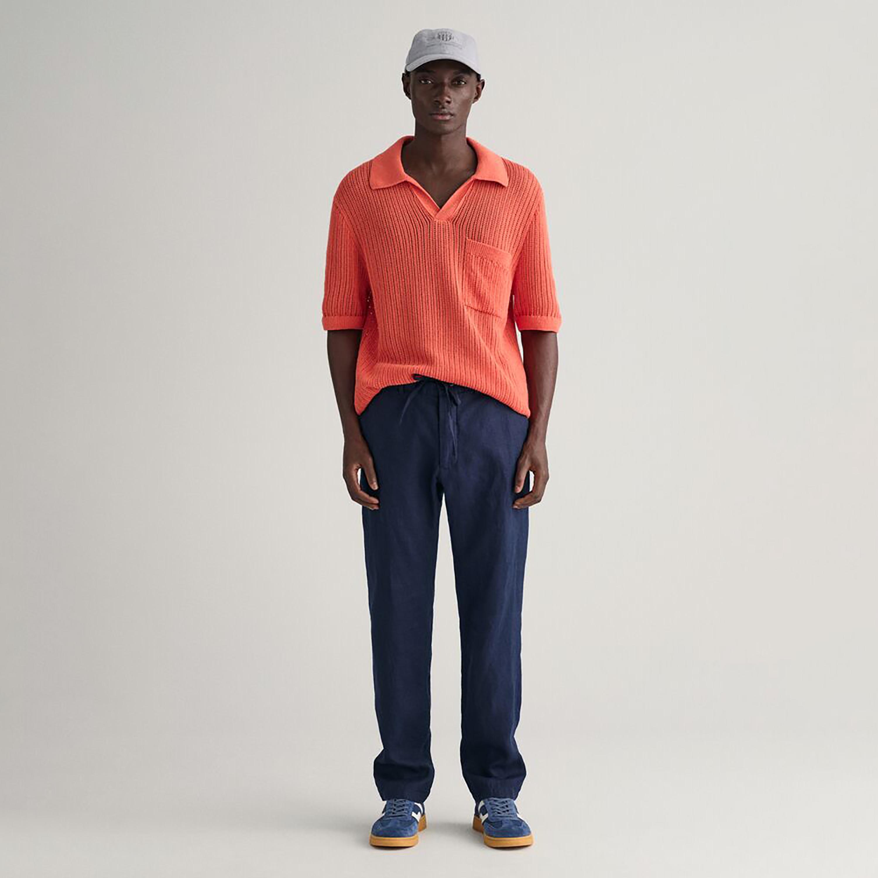 بنطلون برباط وجيب مائل متوسط ​​الارتفاع من غانت-men-clothing-bottoms-joggers-image-14