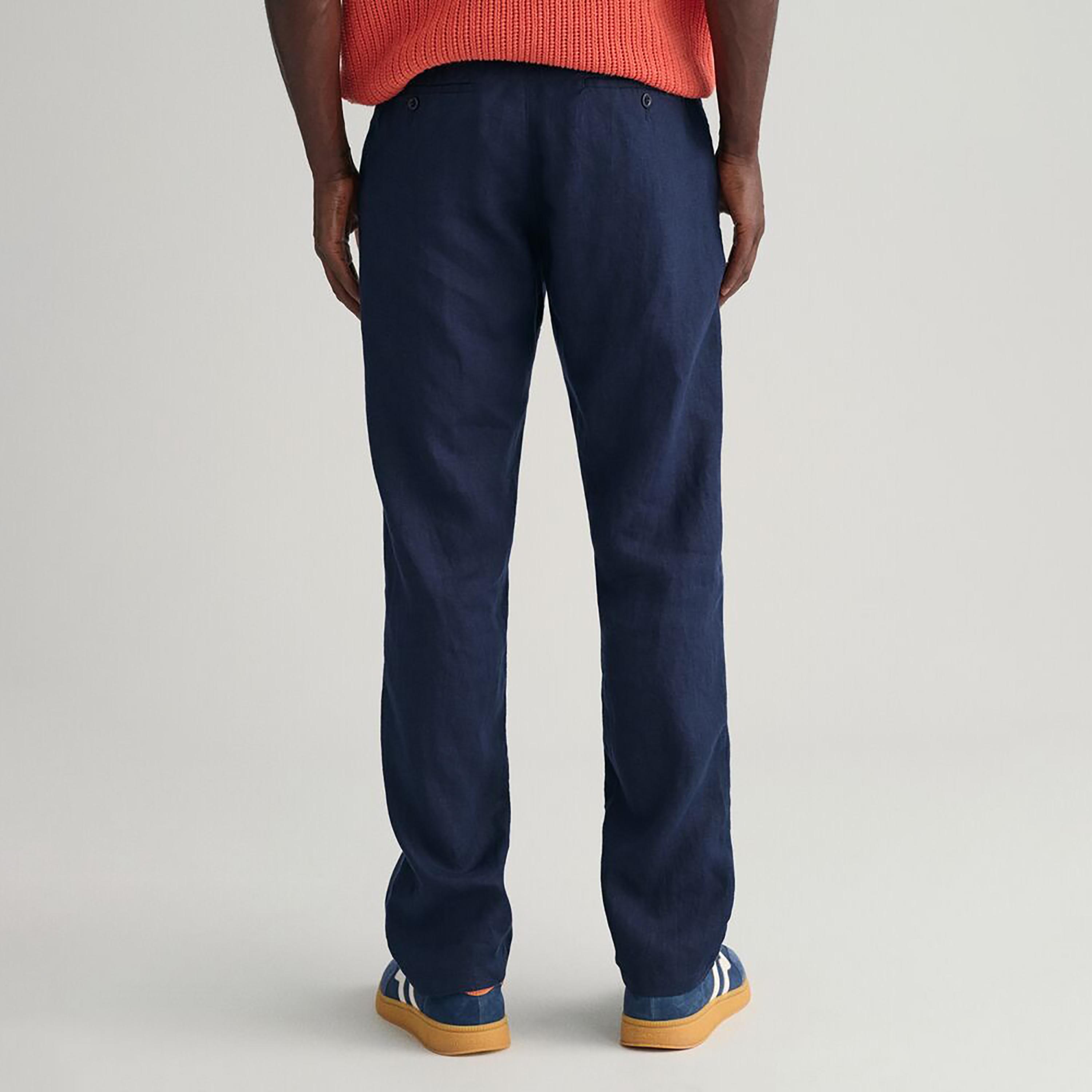 بنطلون برباط وجيب مائل متوسط ​​الارتفاع من غانت-men-clothing-bottoms-joggers-image-16