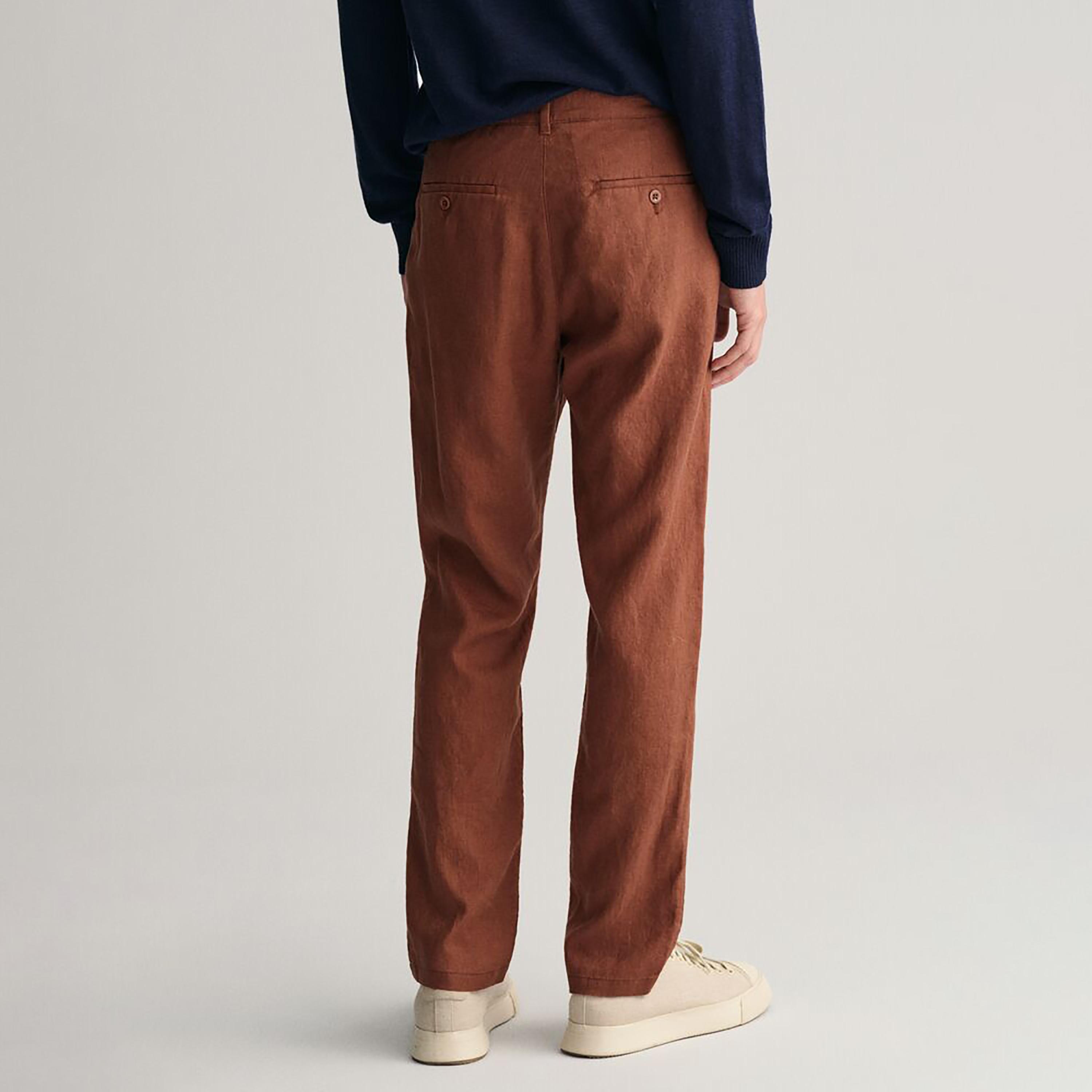 بنطلون برباط وجيب مائل متوسط ​​الارتفاع من غانت-men-clothing-bottoms-joggers-image-12