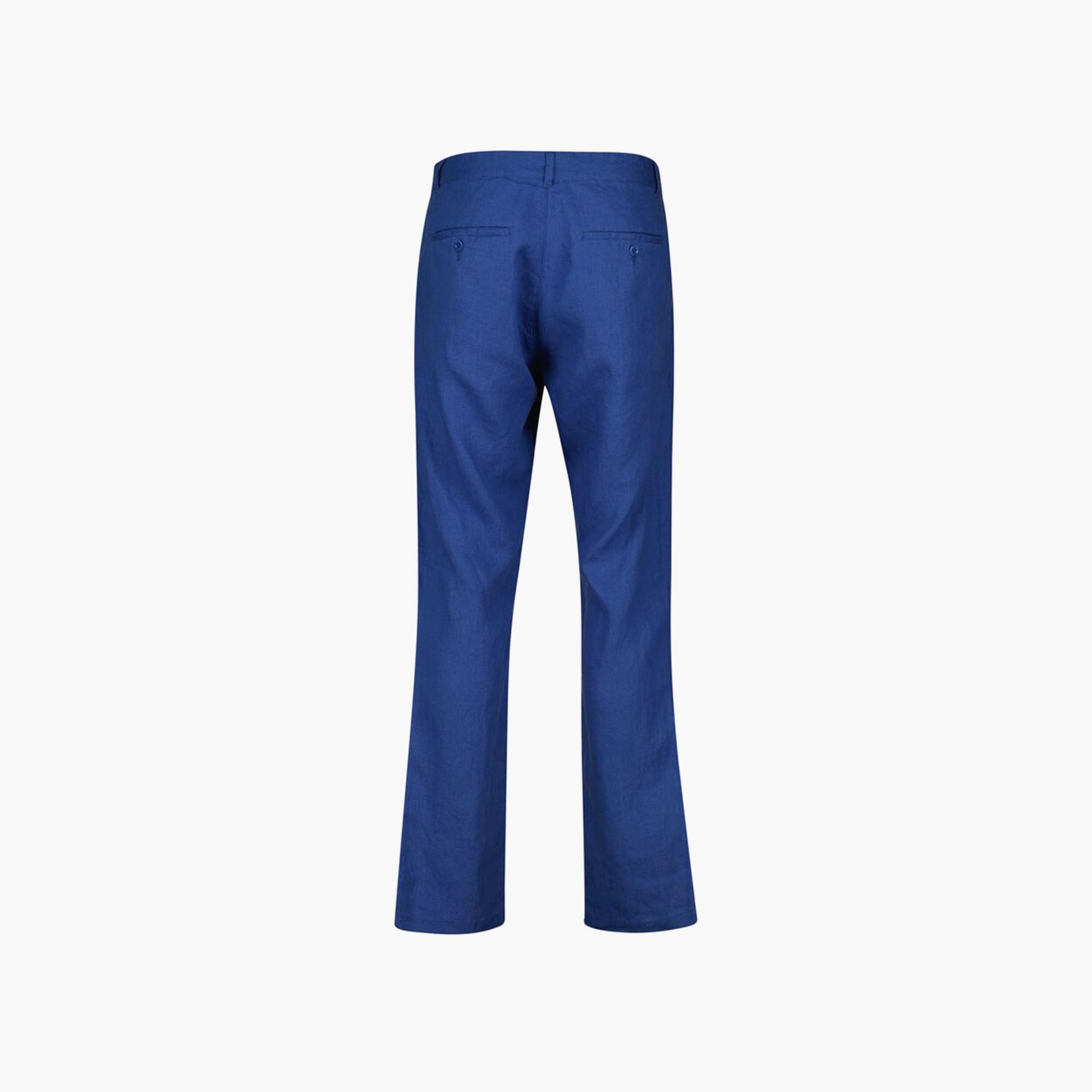 Gant Relaxed Fit Plain Mid-Rise Men's Linen Chinos-men-clothing-bottoms-trousersandchinos-chinos-image-2