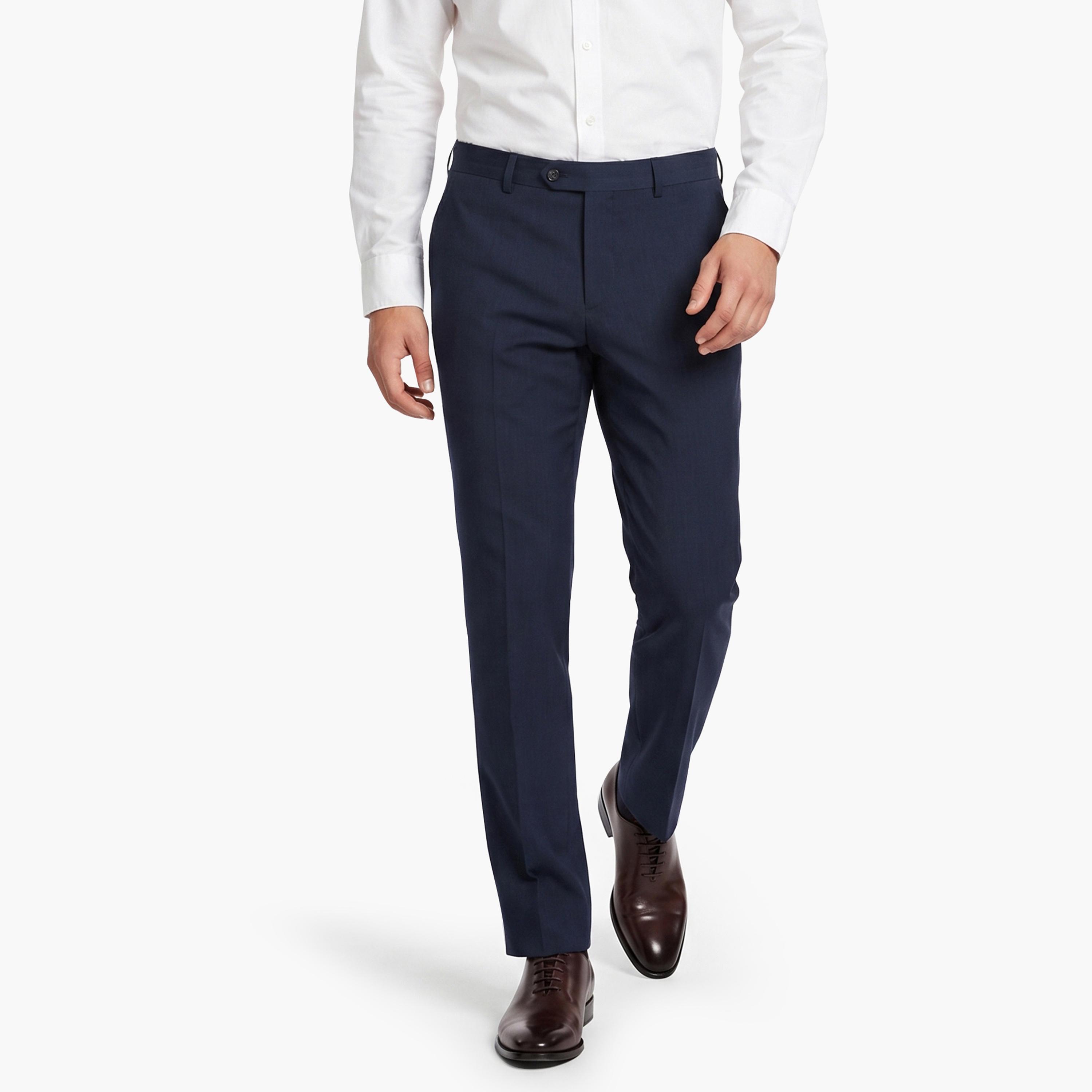 Gant Plain Linen Mid-Rise Men's Trousers-men-clothing-trousersandchinos-trousers-image-1