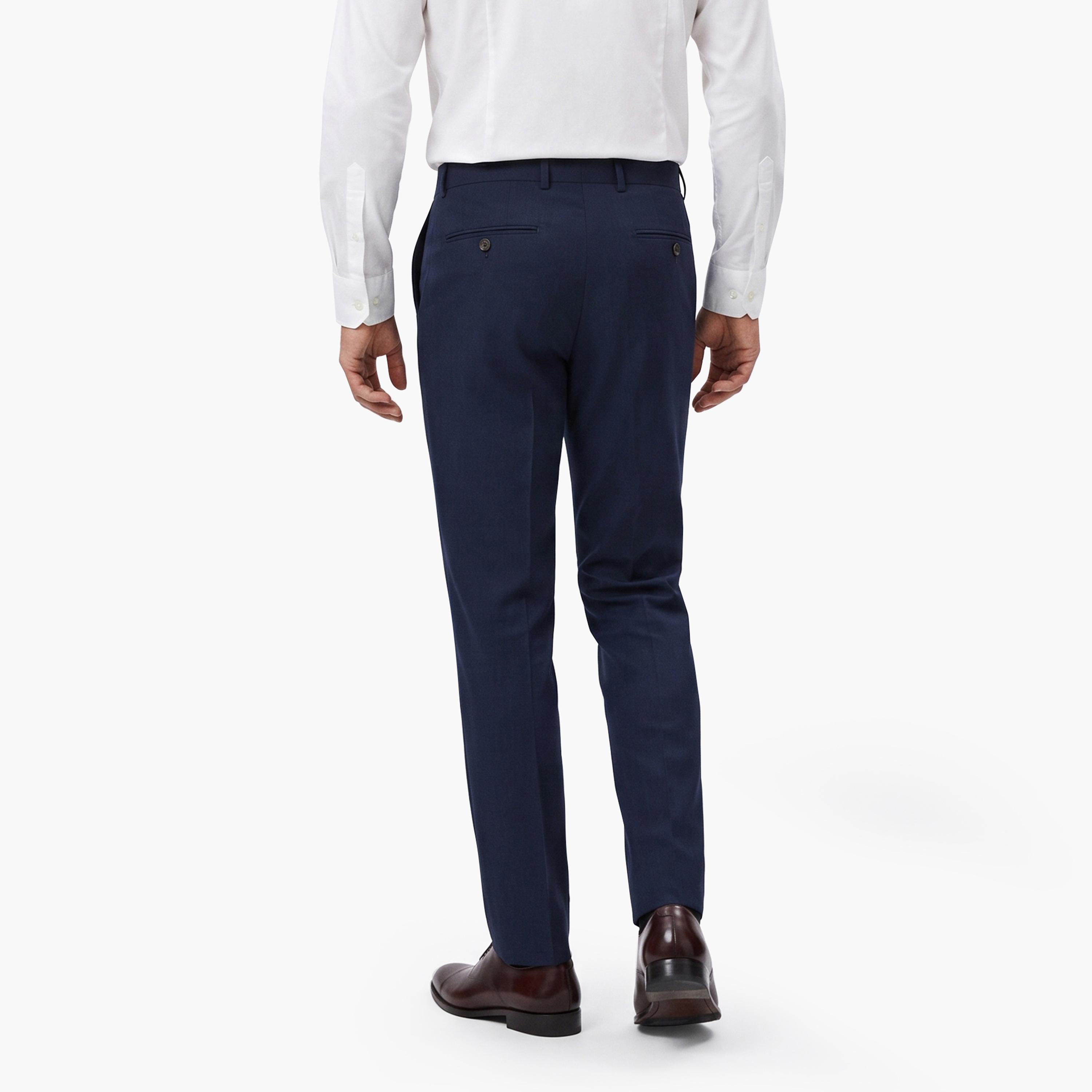 Gant Plain Linen Mid-Rise Men's Trousers-men-clothing-trousersandchinos-trousers-image-4