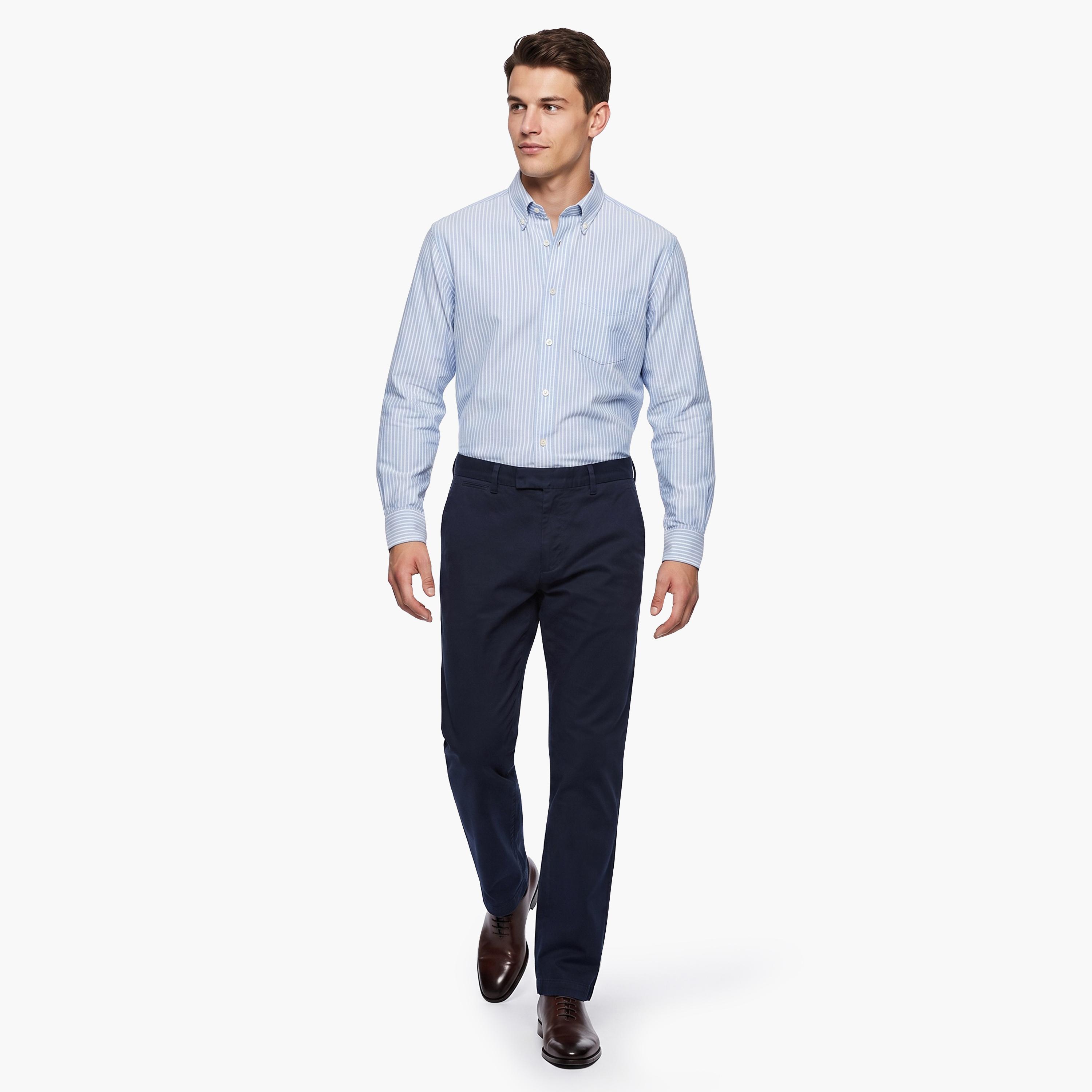 بناطيل تشينو رجالية بقصة عادية بخصر متوسط وسادة من جانت.-men-clothing-trousersandchinos-chinos-image-2