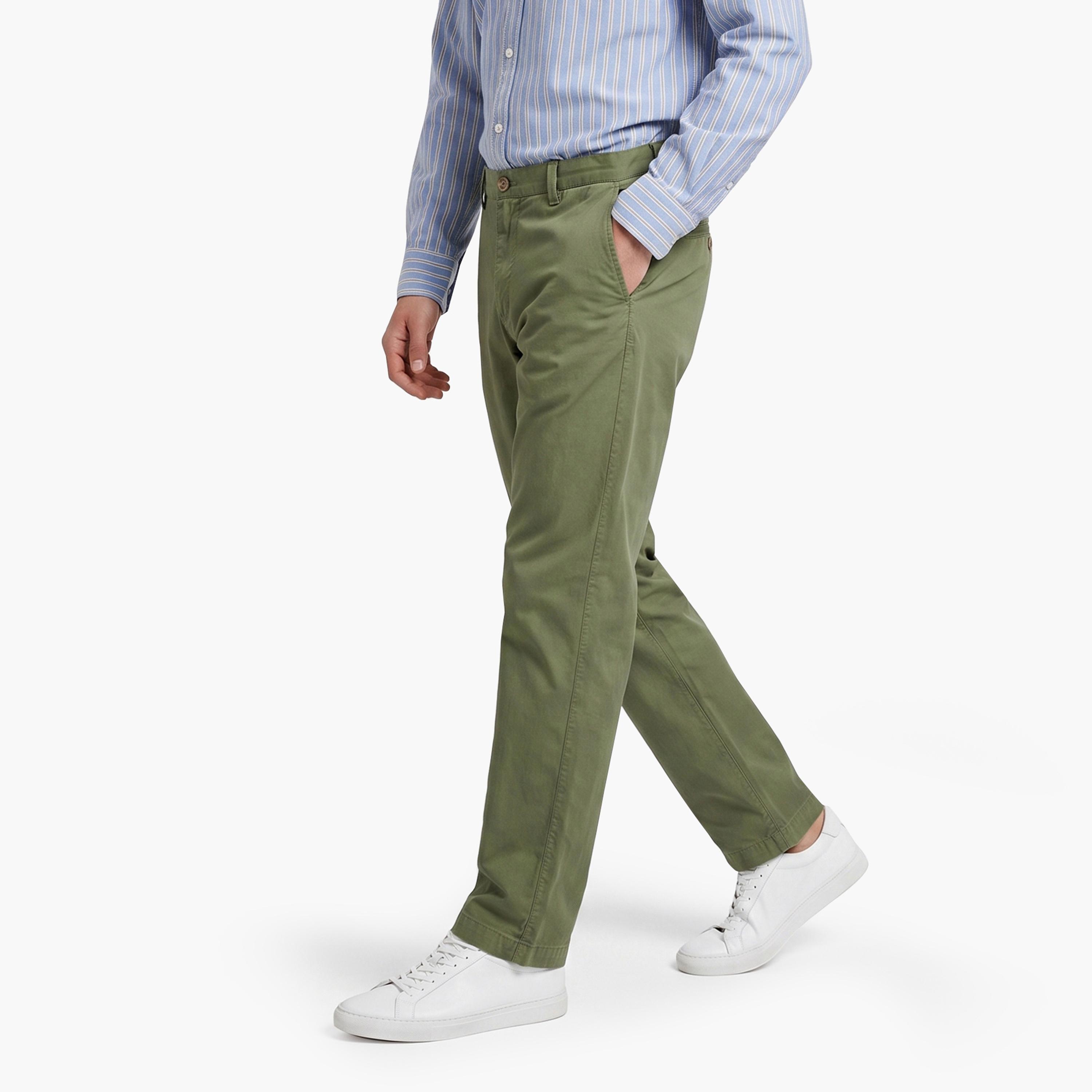بناطيل تشينو رجالية بقصة عادية بخصر متوسط وسادة من جانت.-men-clothing-trousersandchinos-chinos-image-5