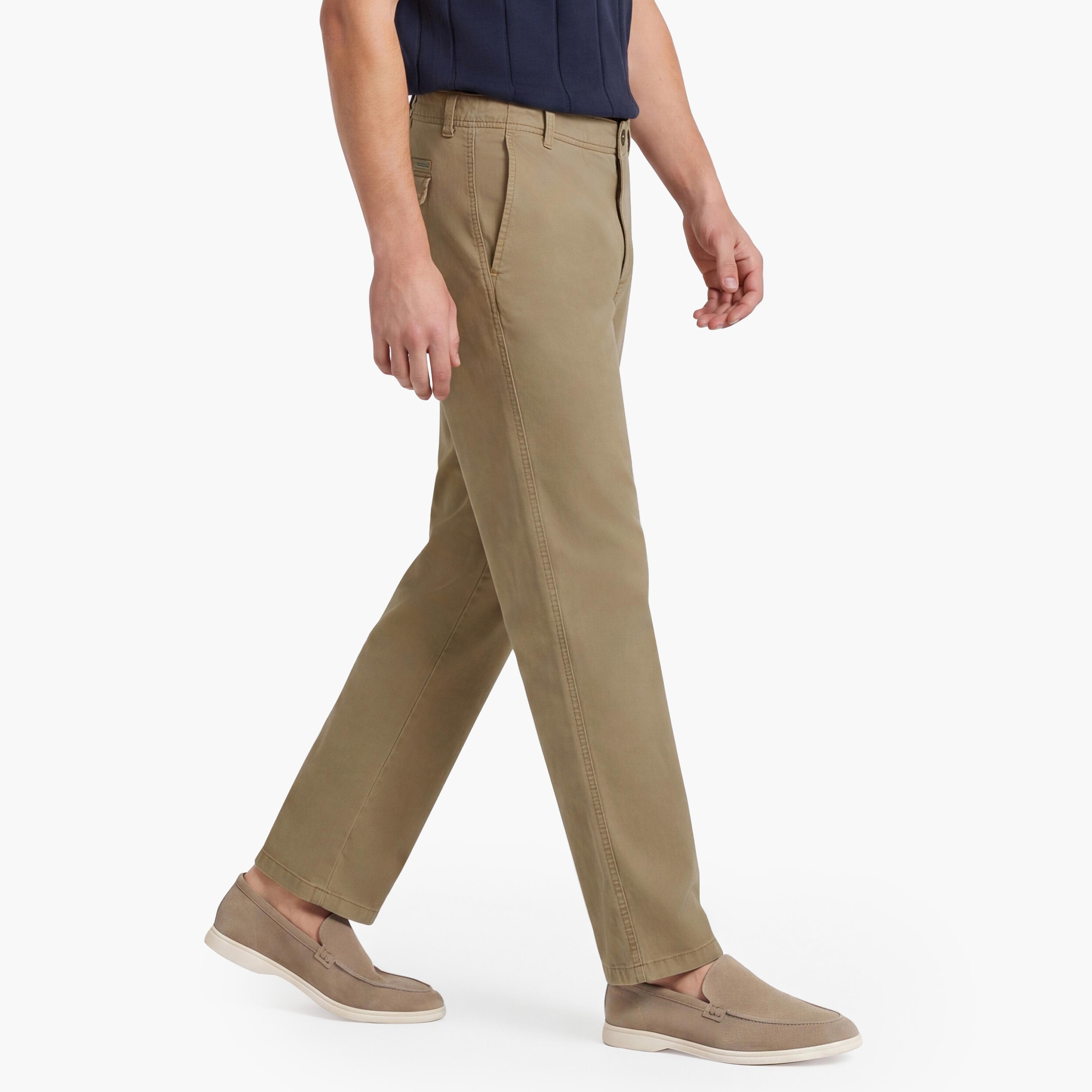 بنطال تشينو رجالي متوسط الارتفاع بأربعة جيوب وقصة عادية من جانت-men-clothing-bottoms-trousersandchinos-chinos-image-5