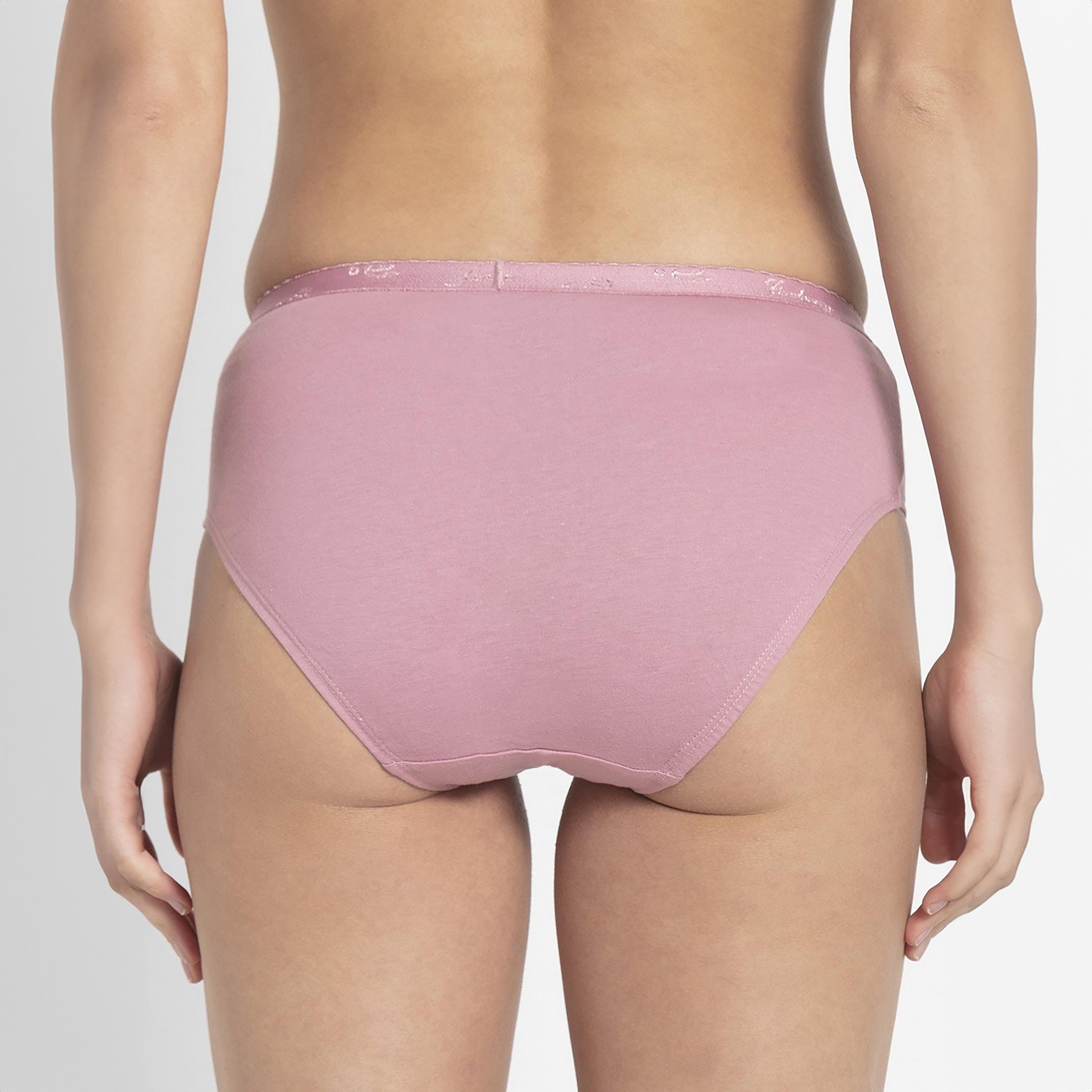 مجموعة متنوعة من 2 سراويل داخلية نسائية أنيقة من القطن سادة مريحة من جوكي-women-clothing-lingerie-panties-image-6