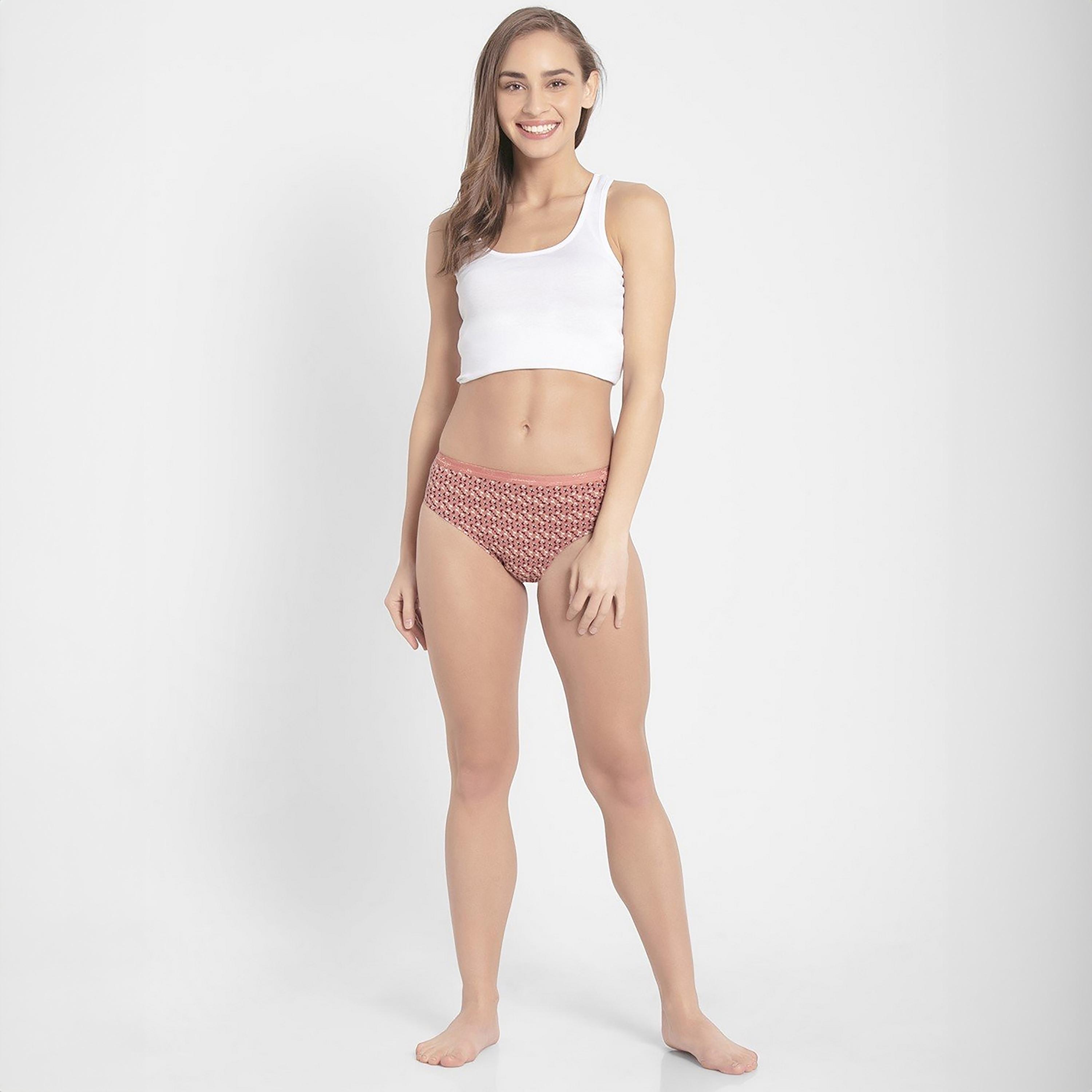 مجموعة متنوعة من 2 سراويل داخلية نسائية قطنية مطبوعة مريحة من جوكي-women-clothing-lingerie-panties-image-2