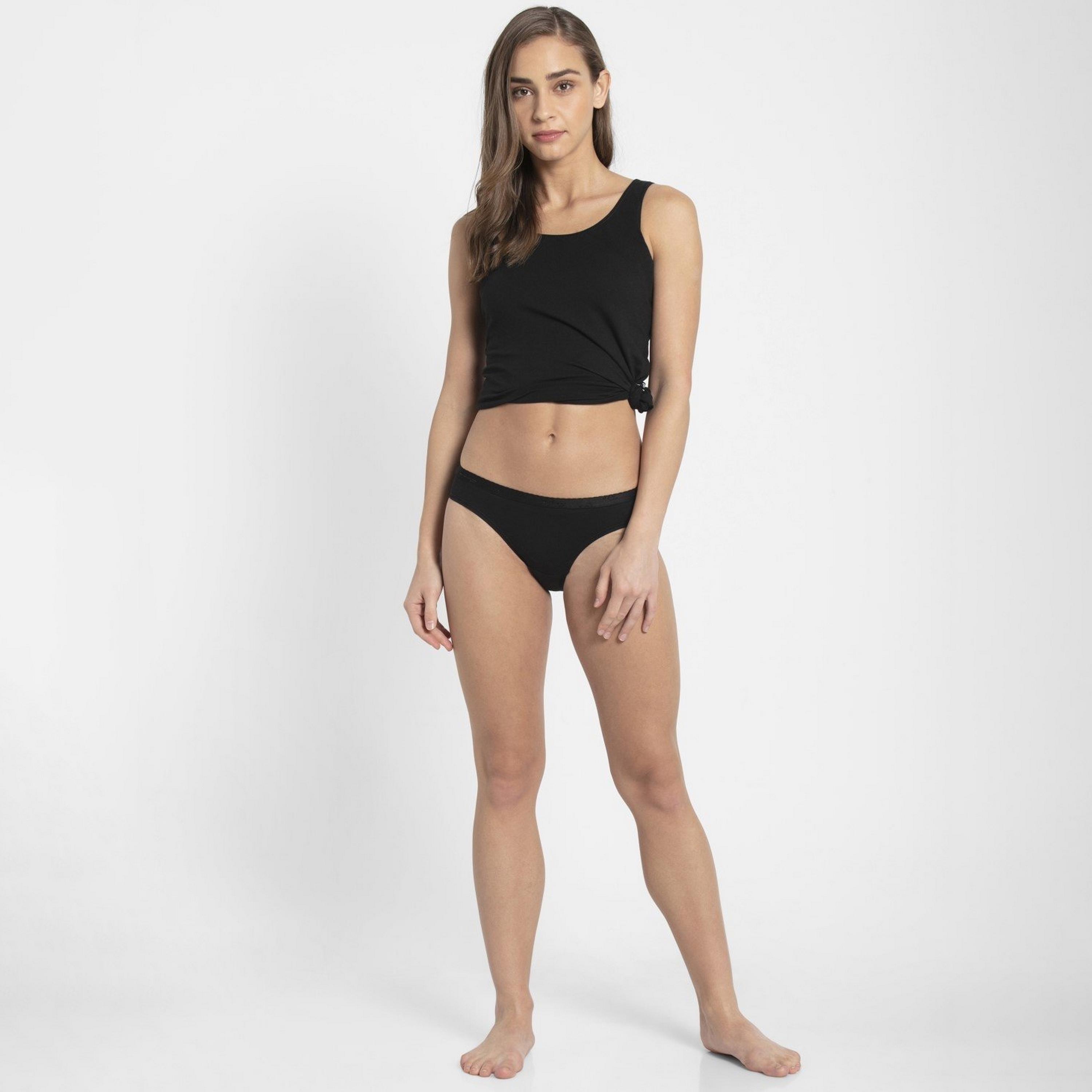 Jockey Assorted Pack of 2 Simple Comfort Plain Cotton Women's Dark Briefs Panty-women-clothing-lingerie-panties-image-2