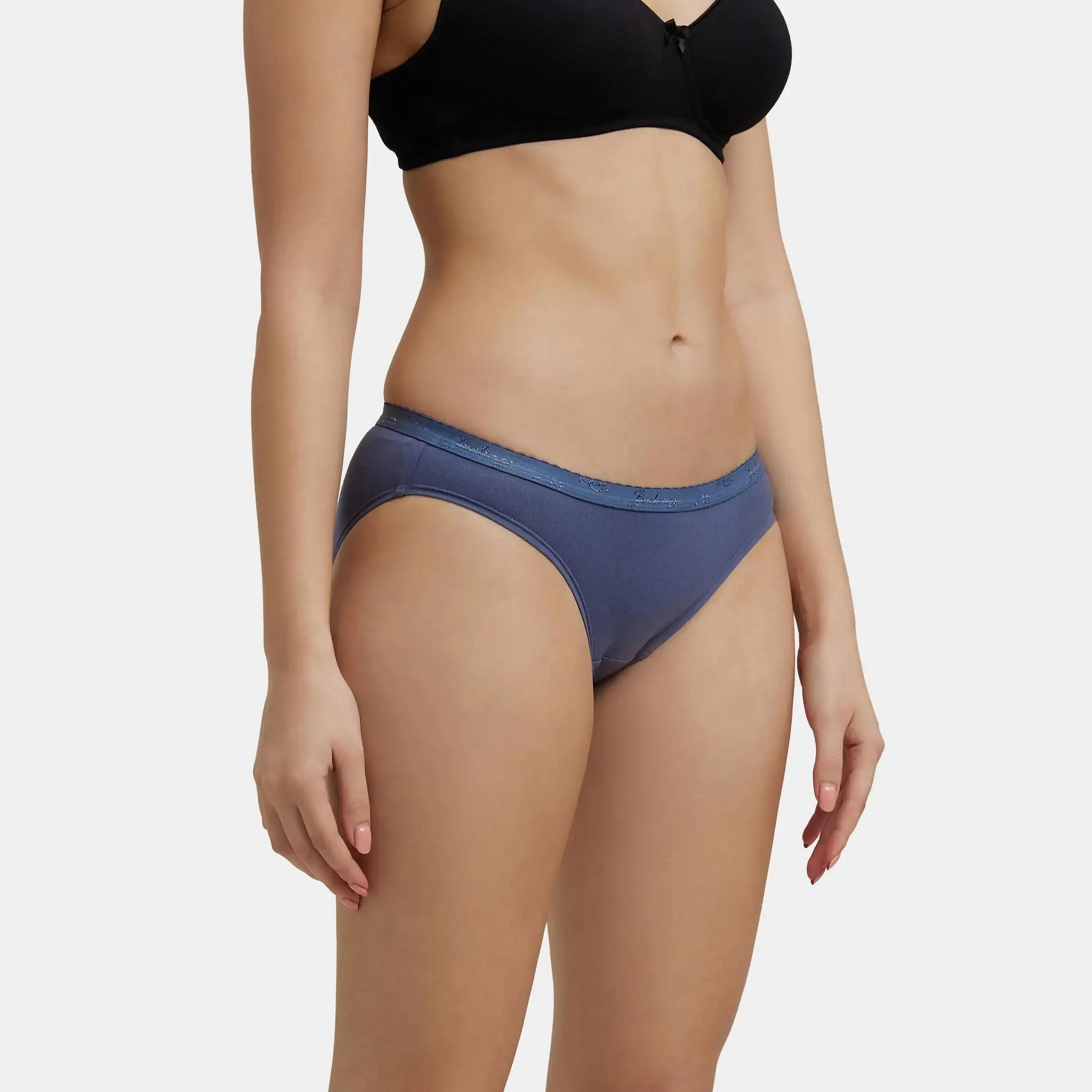 Jockey Assorted Pack of 2 Simple Comfort Plain Cotton Women's Dark Briefs Panty-women-clothing-lingerie-panties-image-4